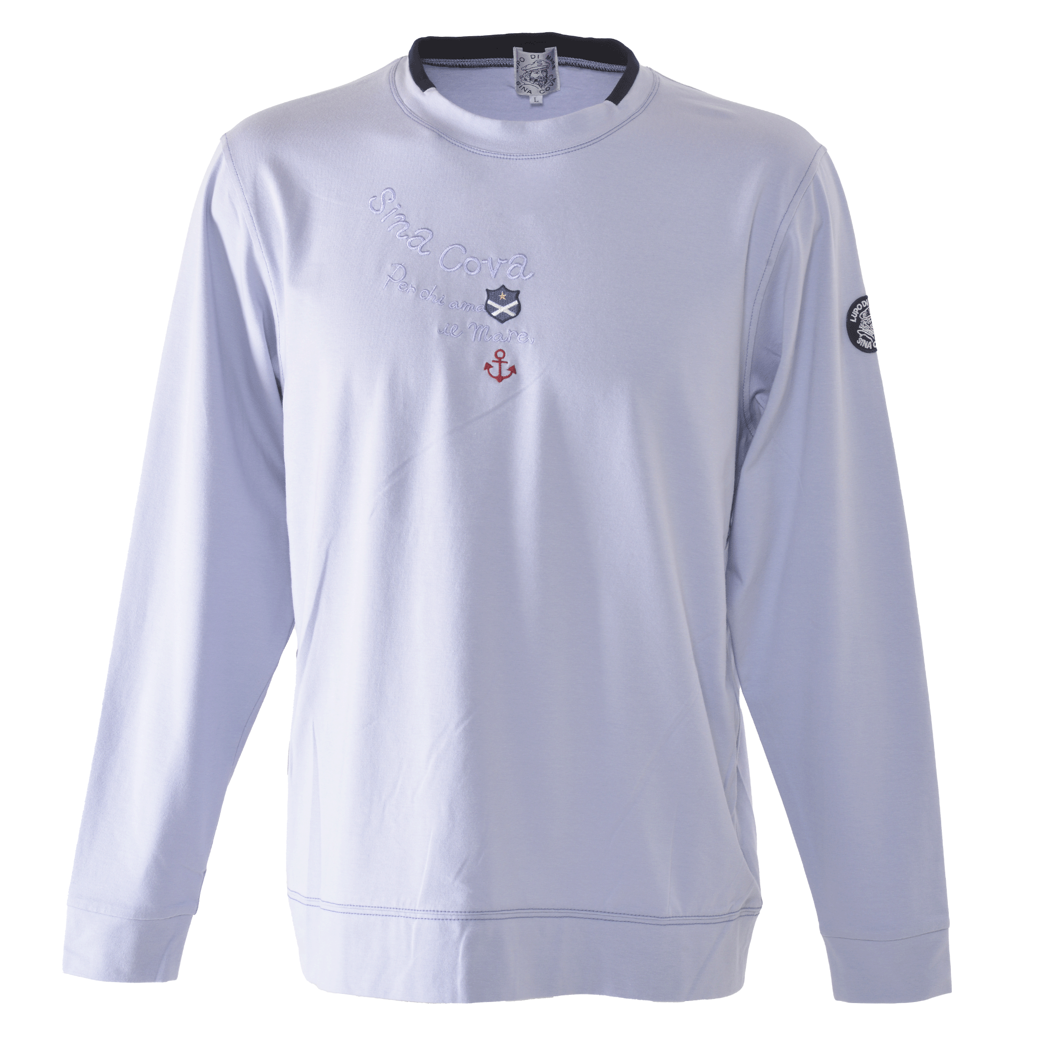モックネック長袖Tシャツ ユニセックス(男女兼用)  24110010