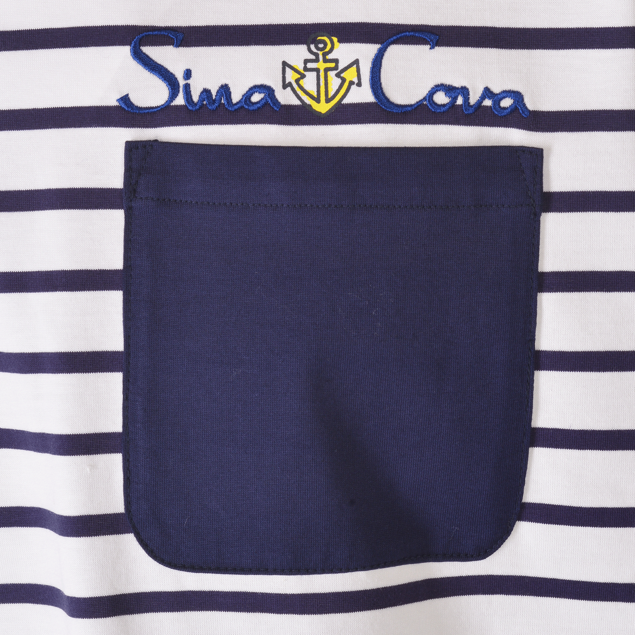 ポケットデザインボーダー半袖Tシャツ ユニセックス(男女兼用)25110540