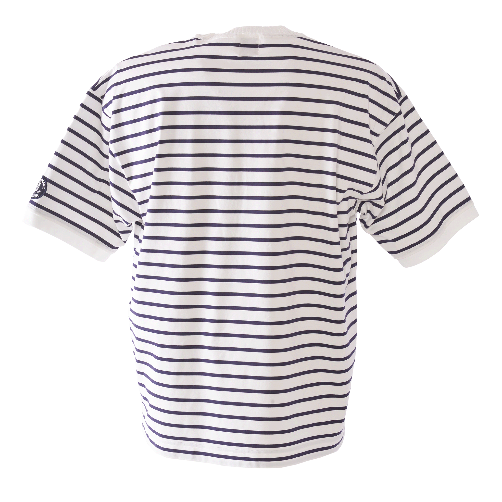ポケットデザインボーダー半袖Tシャツ ユニセックス(男女兼用)25110540