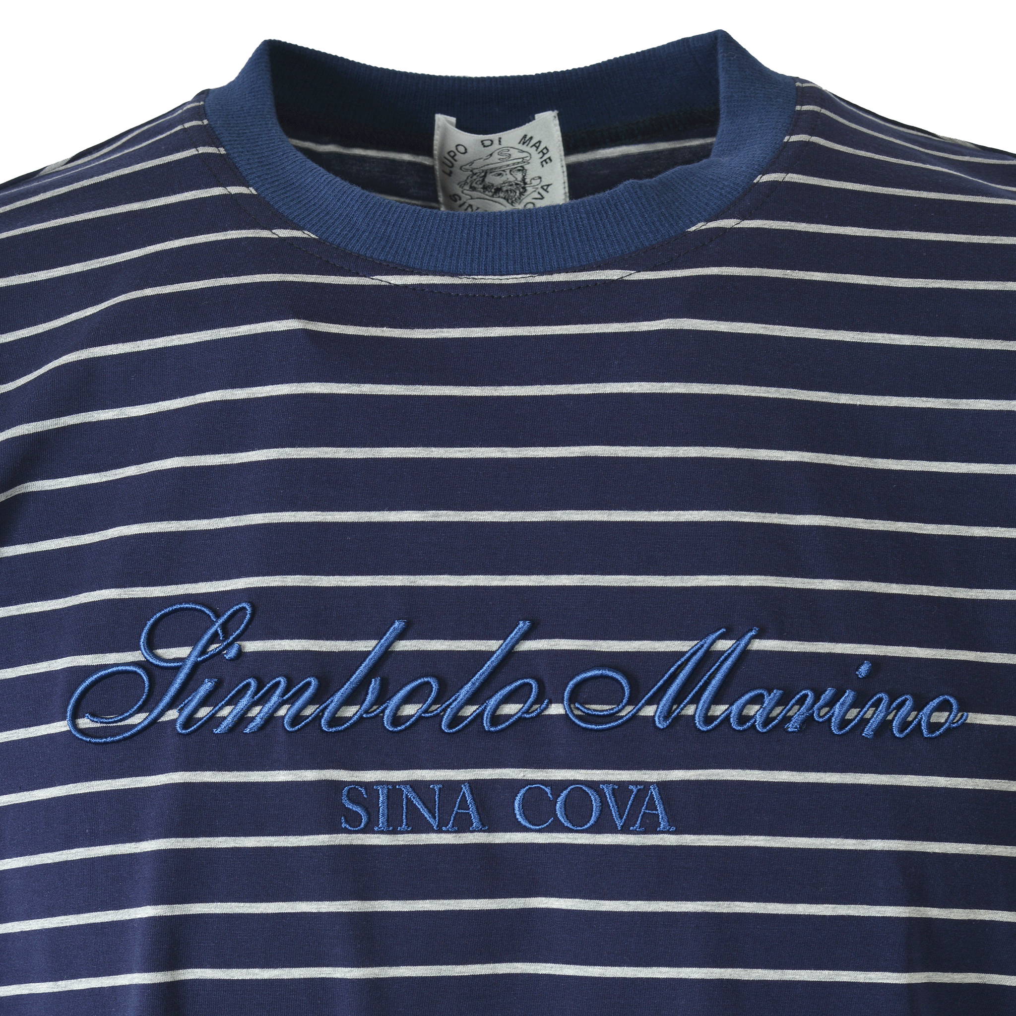 ボーダー柄ドロップショルダーTシャツ 26110570