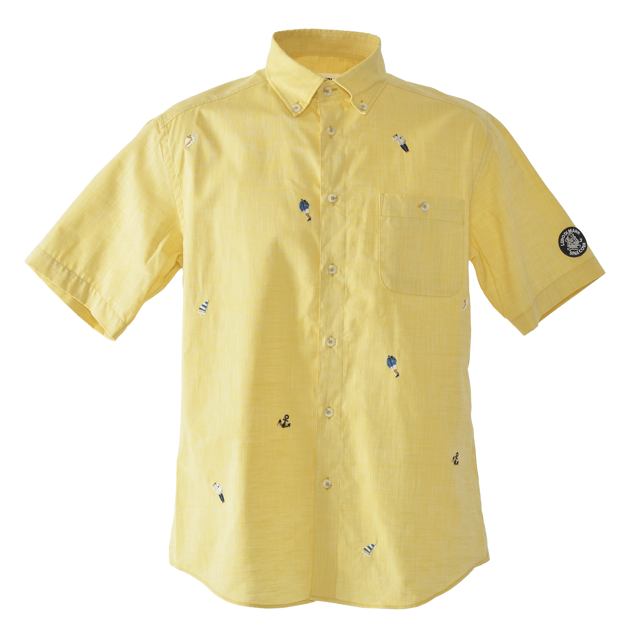 Short-sleeved button-down shirt 26124550