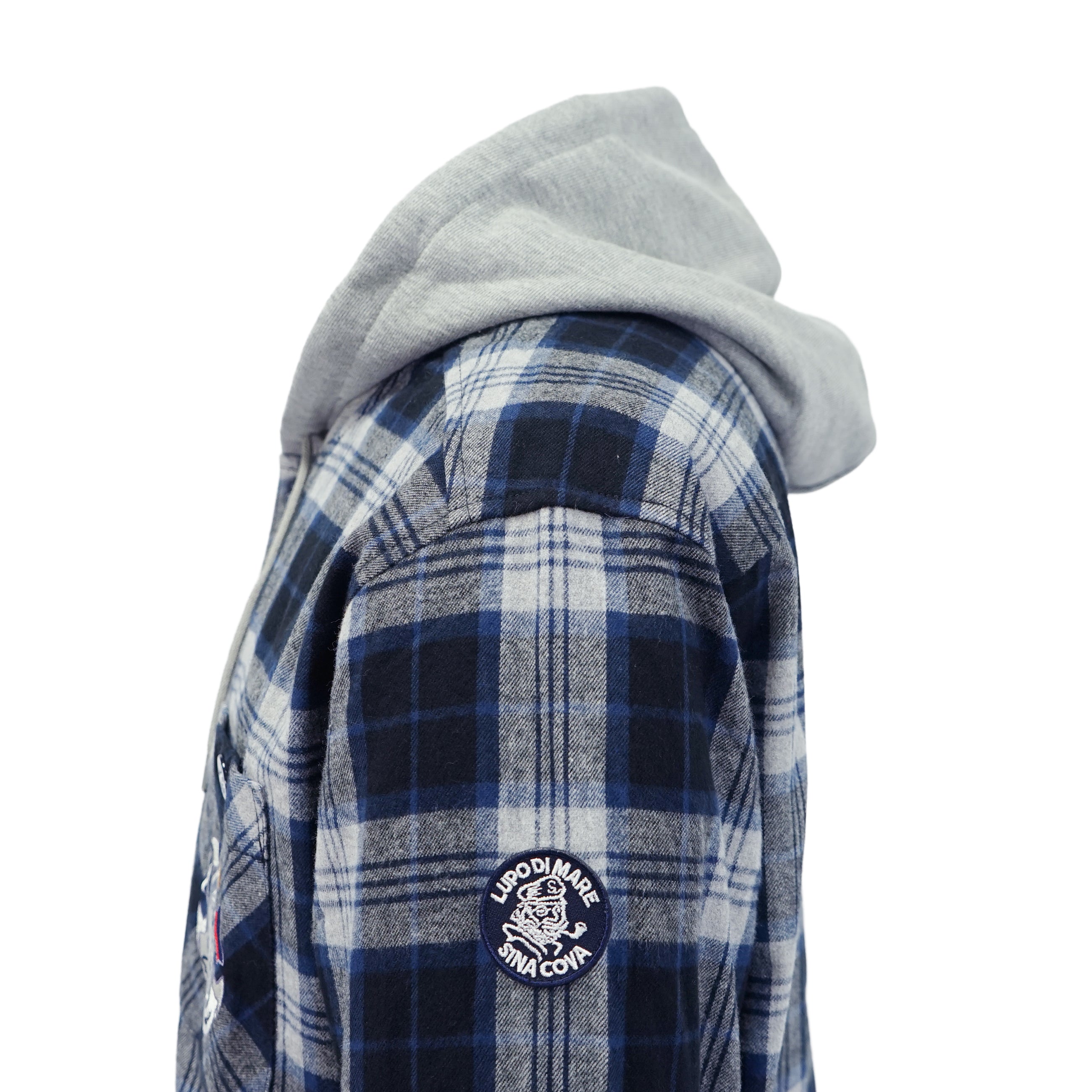 Hooded shirt jacket 25223040