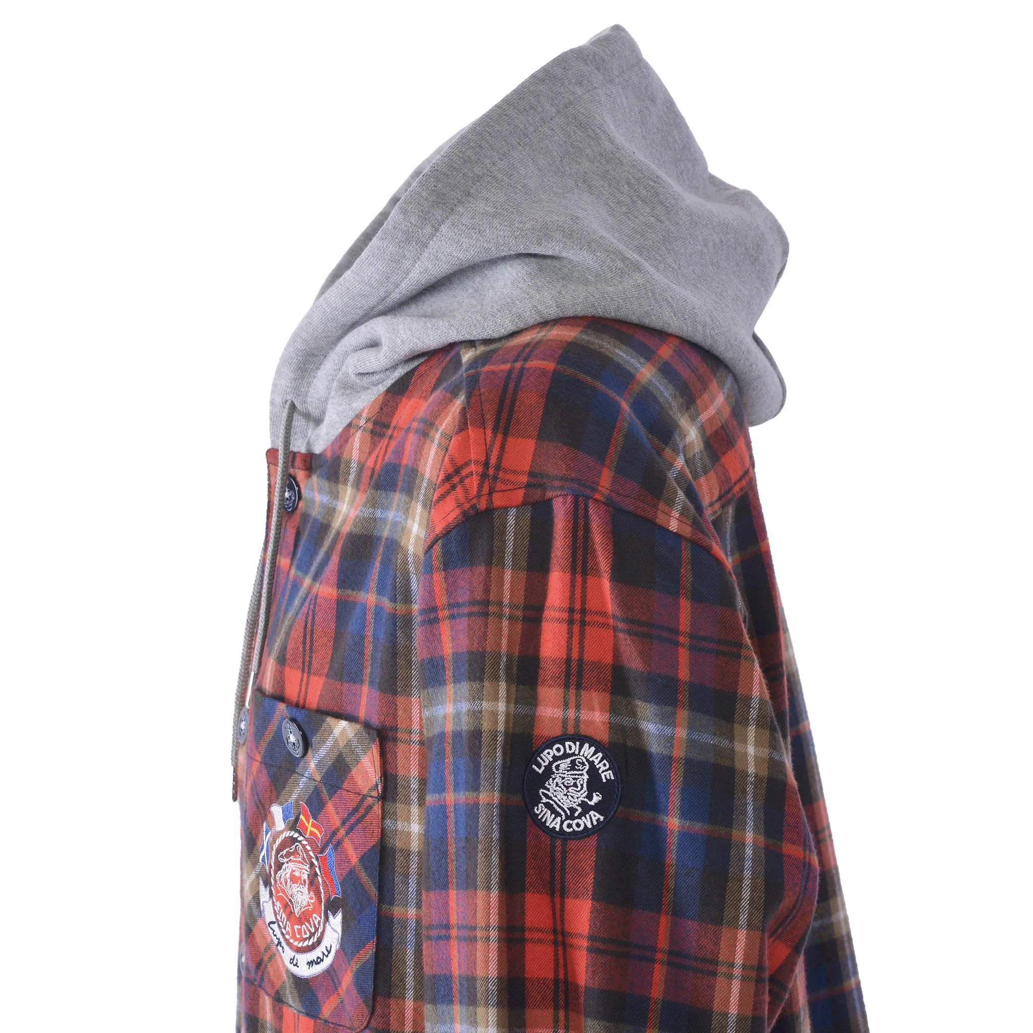 Hooded shirt jacket 25223040