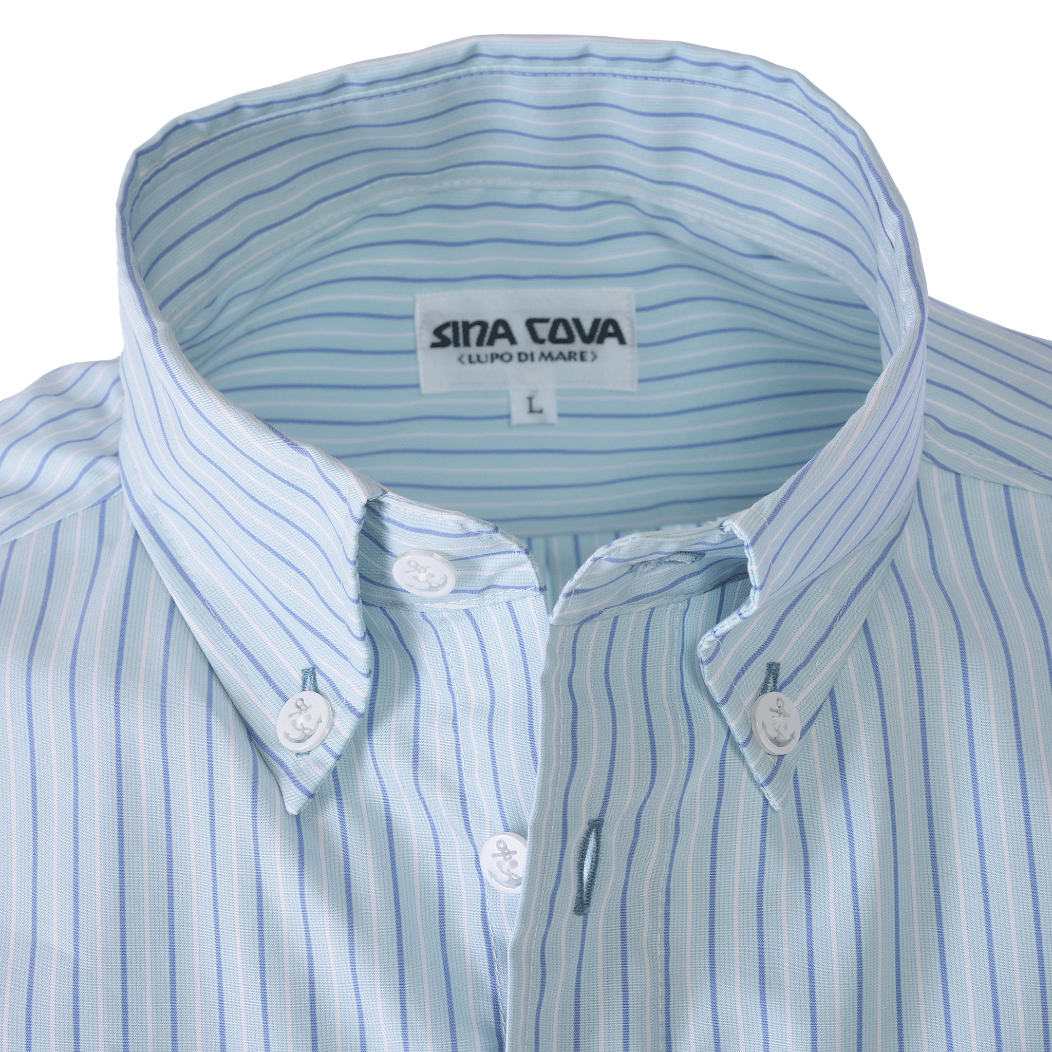 ストライプ柄長袖ボタンダウンシャツ 25224030