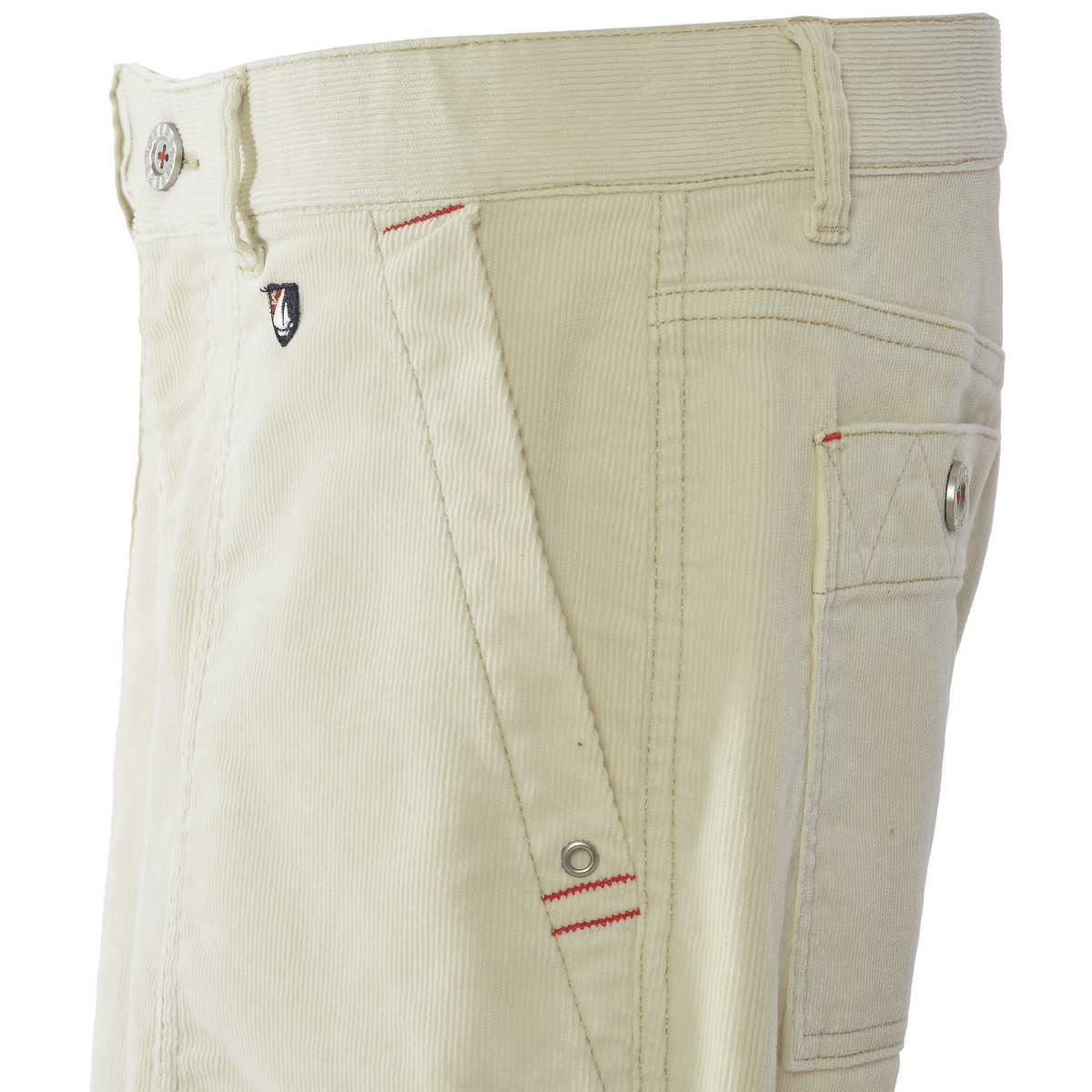 No-pleat tapered trousers