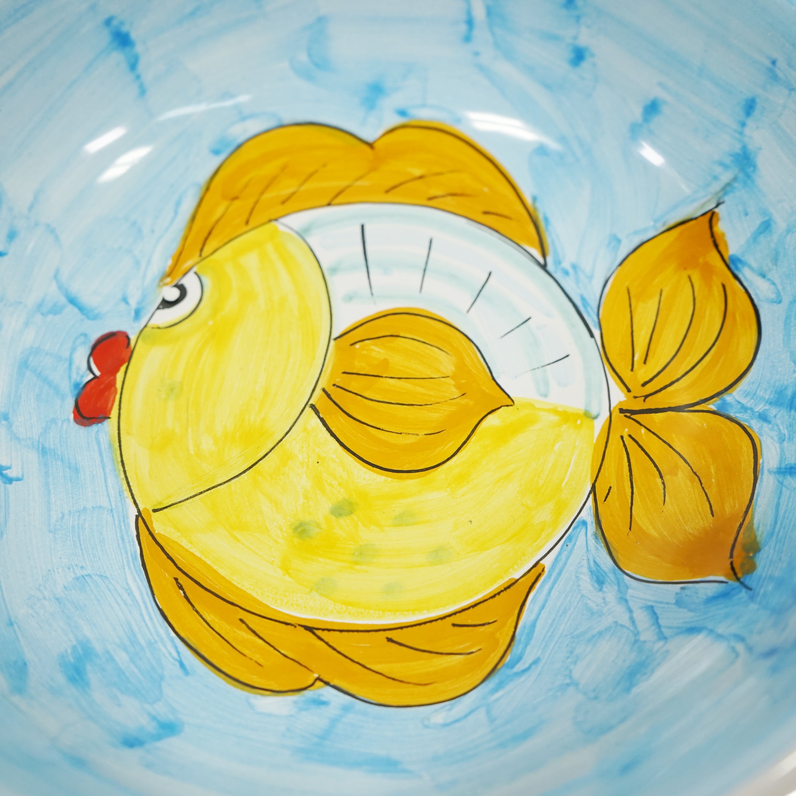 食器 ボウル 生き物×魚柄 18cm 57003090