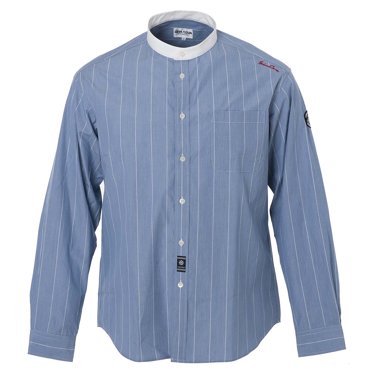 【アウトレット】シナコバ (SINA COVA)バンドカラー長袖シャツ 21134010