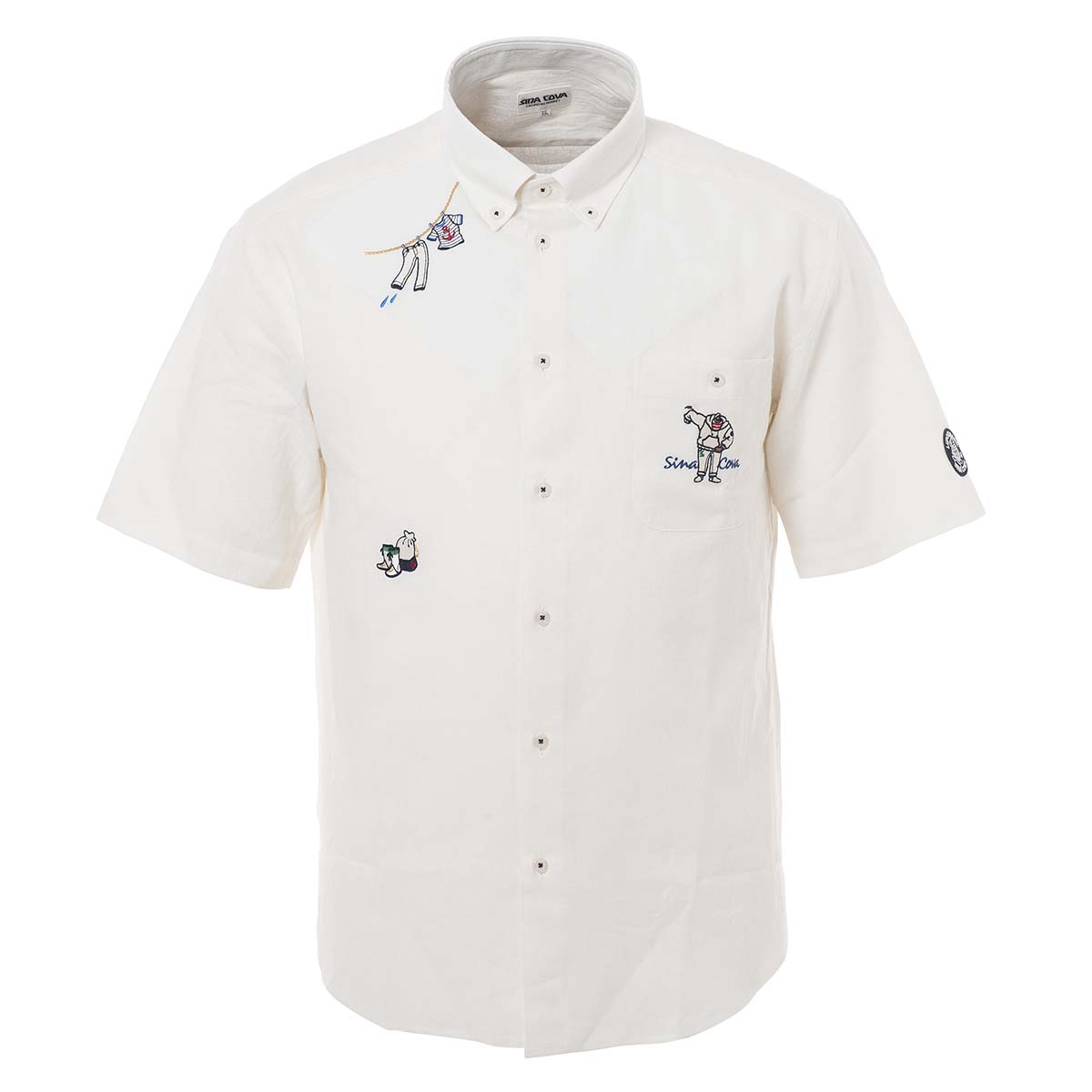 【アウトレット】シナコバ (SINA COVA) 半袖 ボタンダウンシャツ 21124530