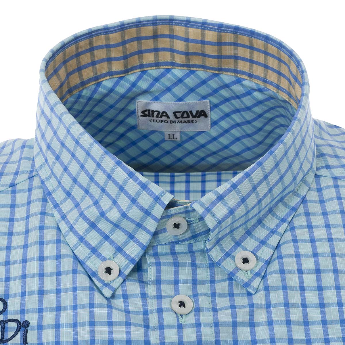 Short -sleeved button down shirt 21114520