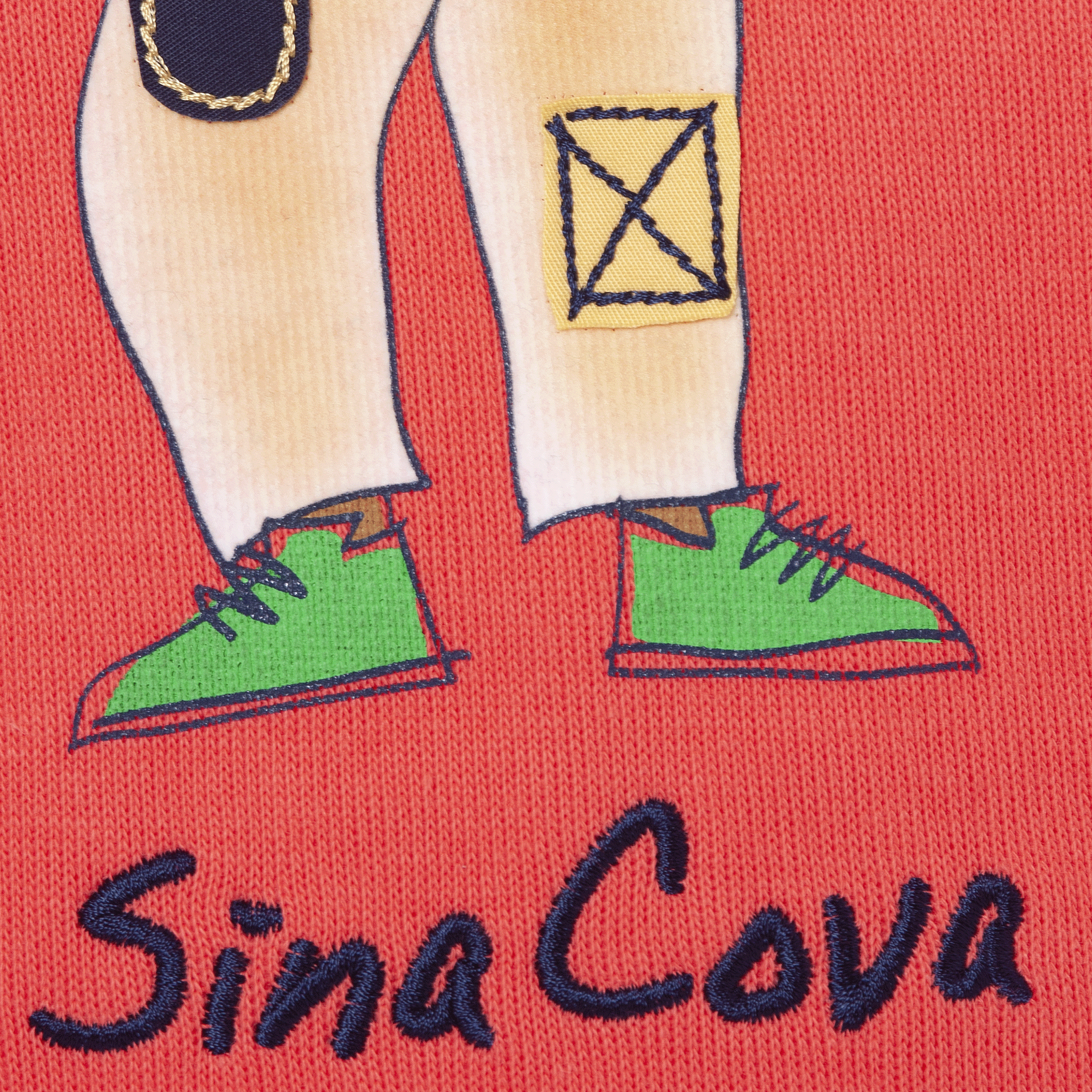 【公式】シナコバ (SINA COVA) クルーネックトレーナー 22220040 ピンクの文字刺繡