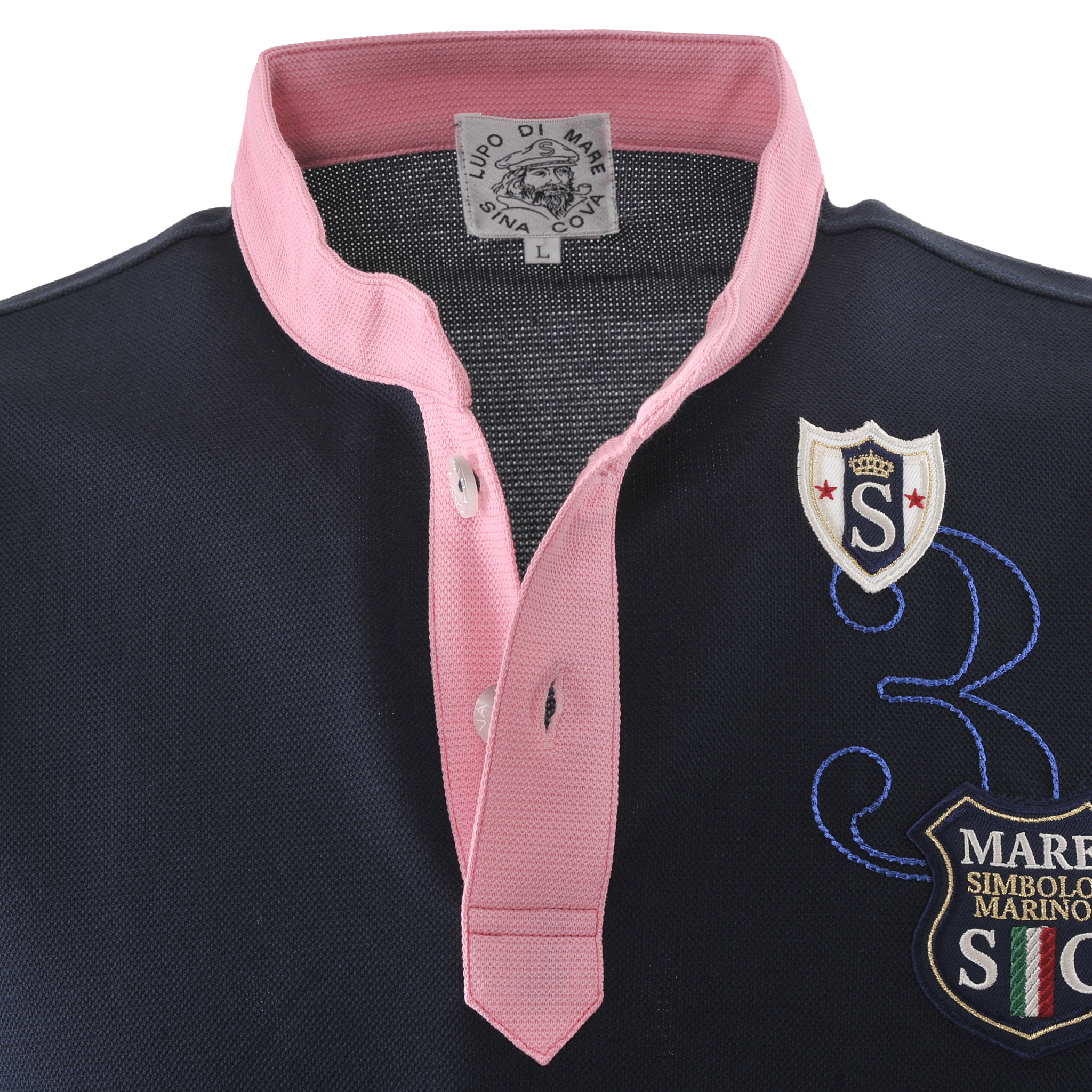 7分袖スタンドカラーシャツ 23110040