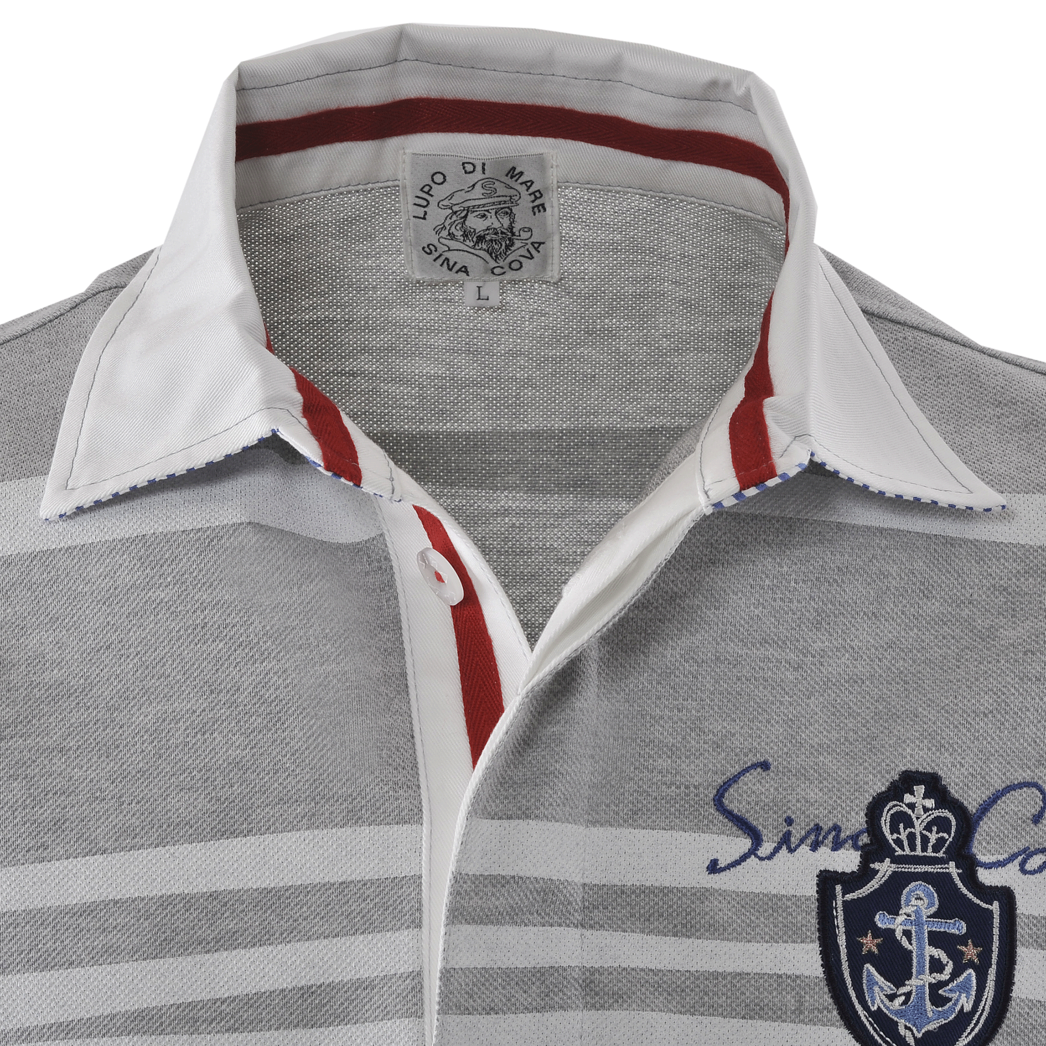 パネルボーダーラガーシャツ 23110510