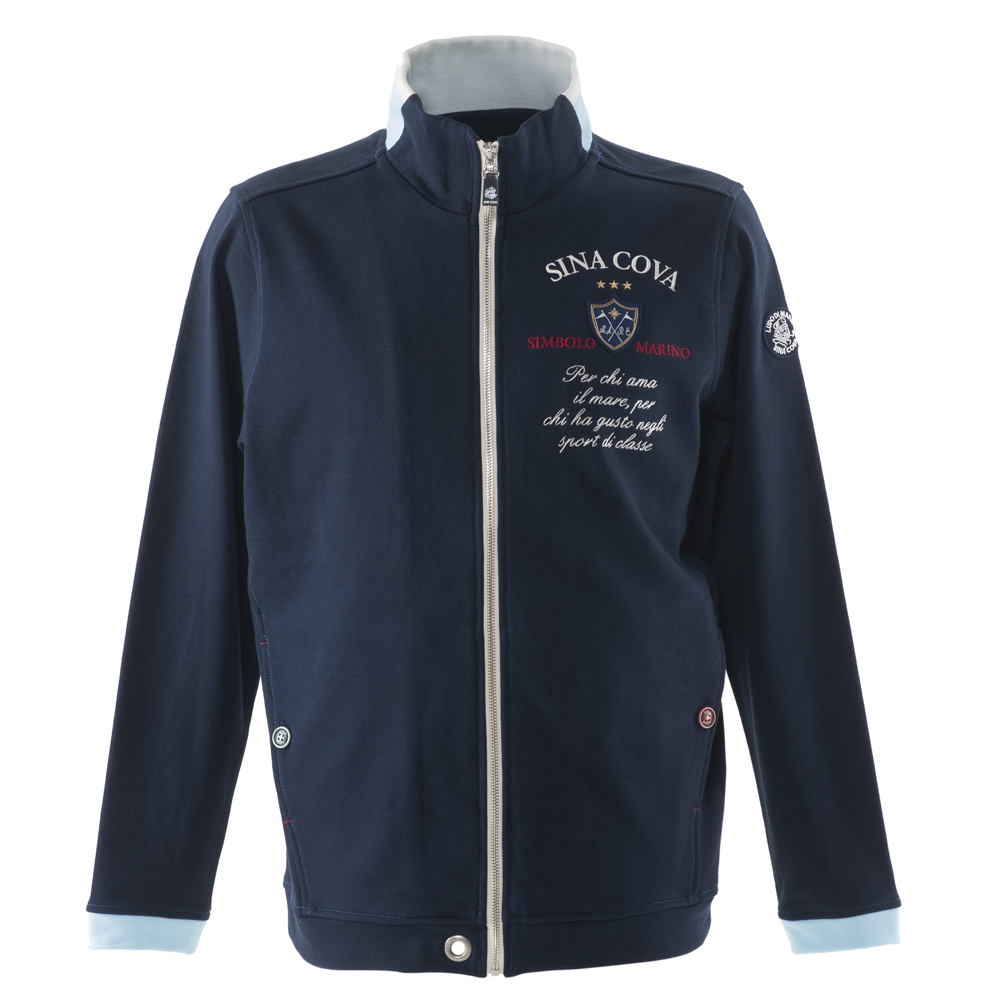 【公式】シナコバ (SINA COVA) トラックジャケット 23113020 ネイビーの正面