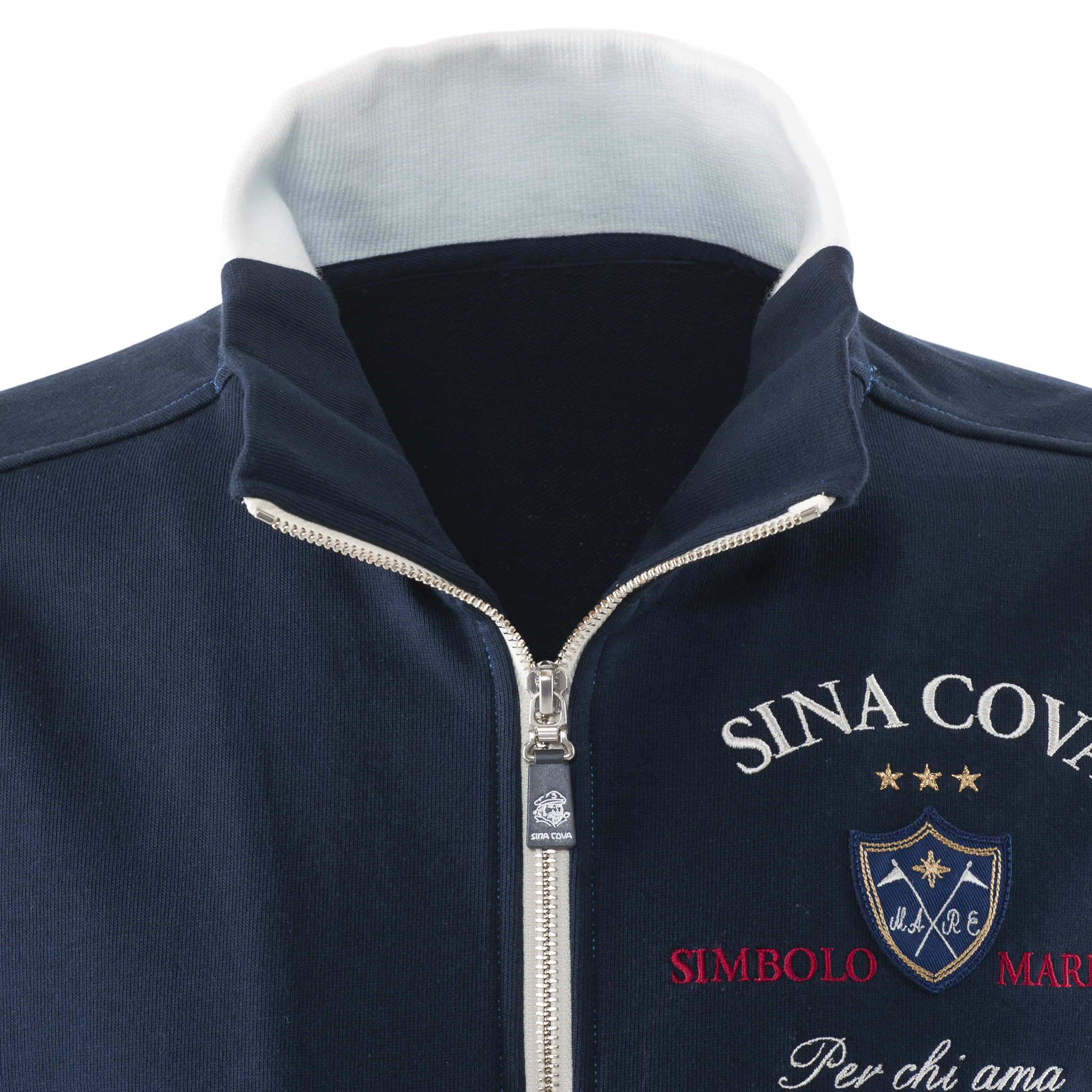 【公式】シナコバ (SINA COVA) トラックジャケット 23113020 ネイビーの首元