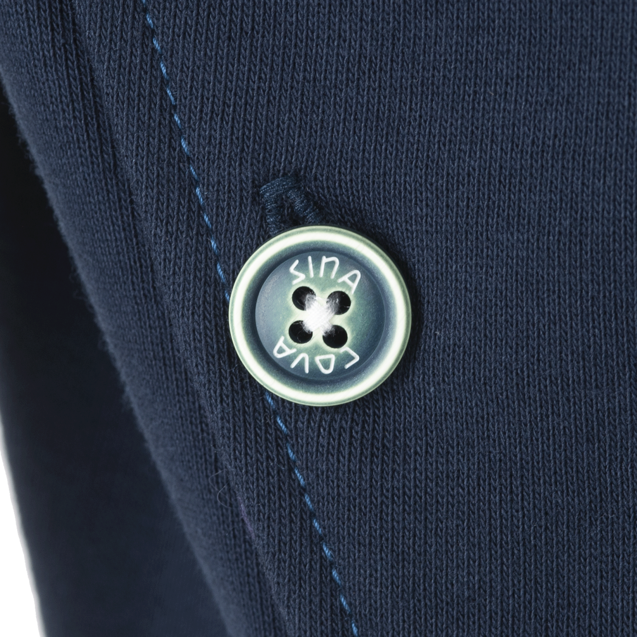 【公式】シナコバ (SINA COVA) トラックジャケット 23113020 ネイビーの右ポケットボタン部分