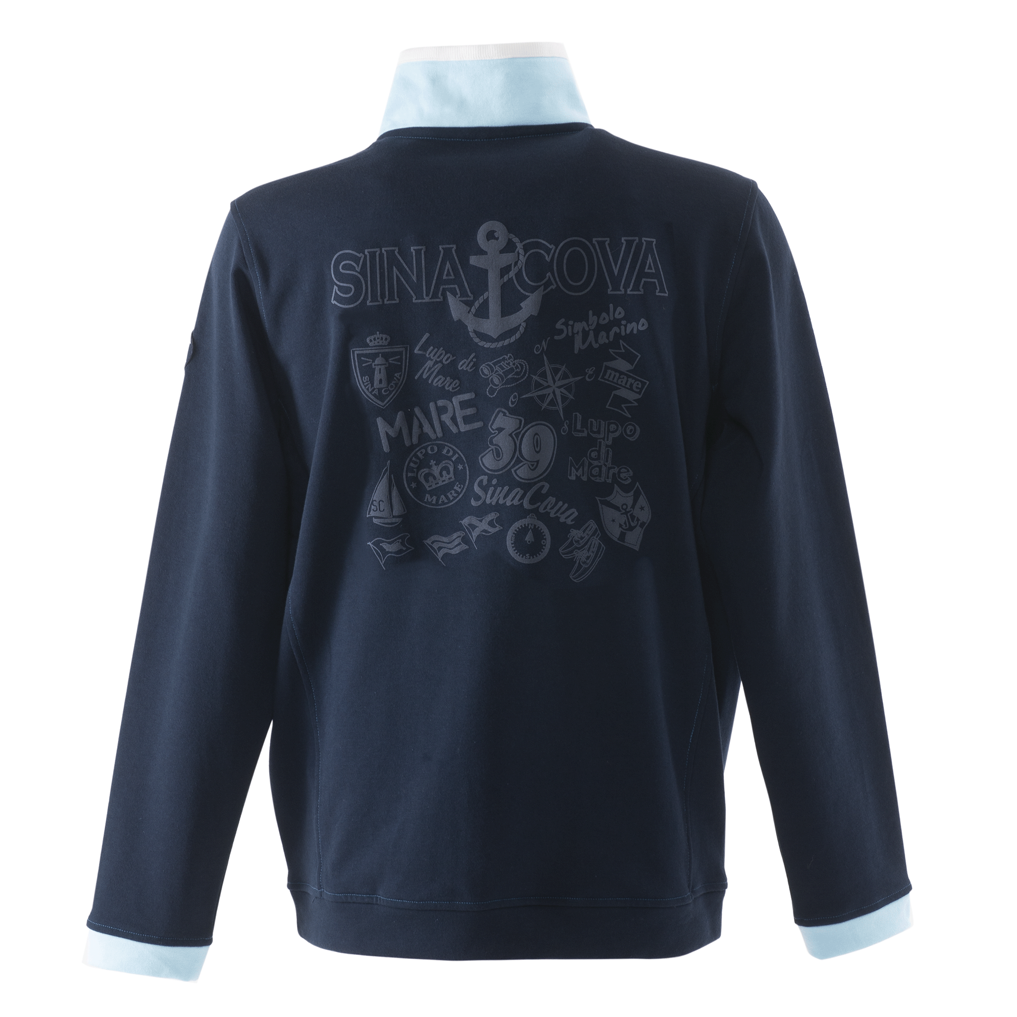 【公式】シナコバ (SINA COVA) トラックジャケット 23113020 ネイビーの背面