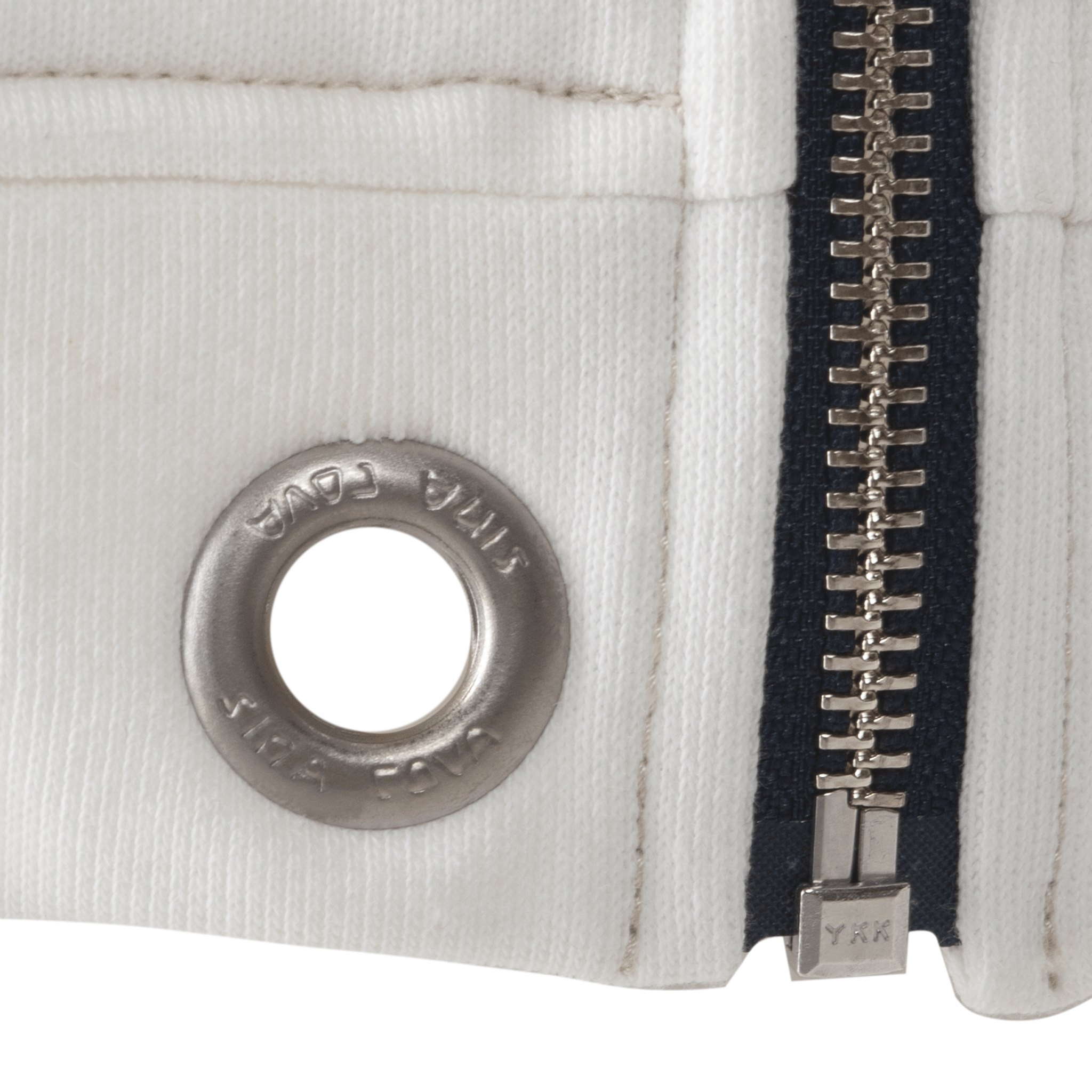 【公式】シナコバ (SINA COVA) トラックジャケット 23113020 オフホワイトの鳩目部分