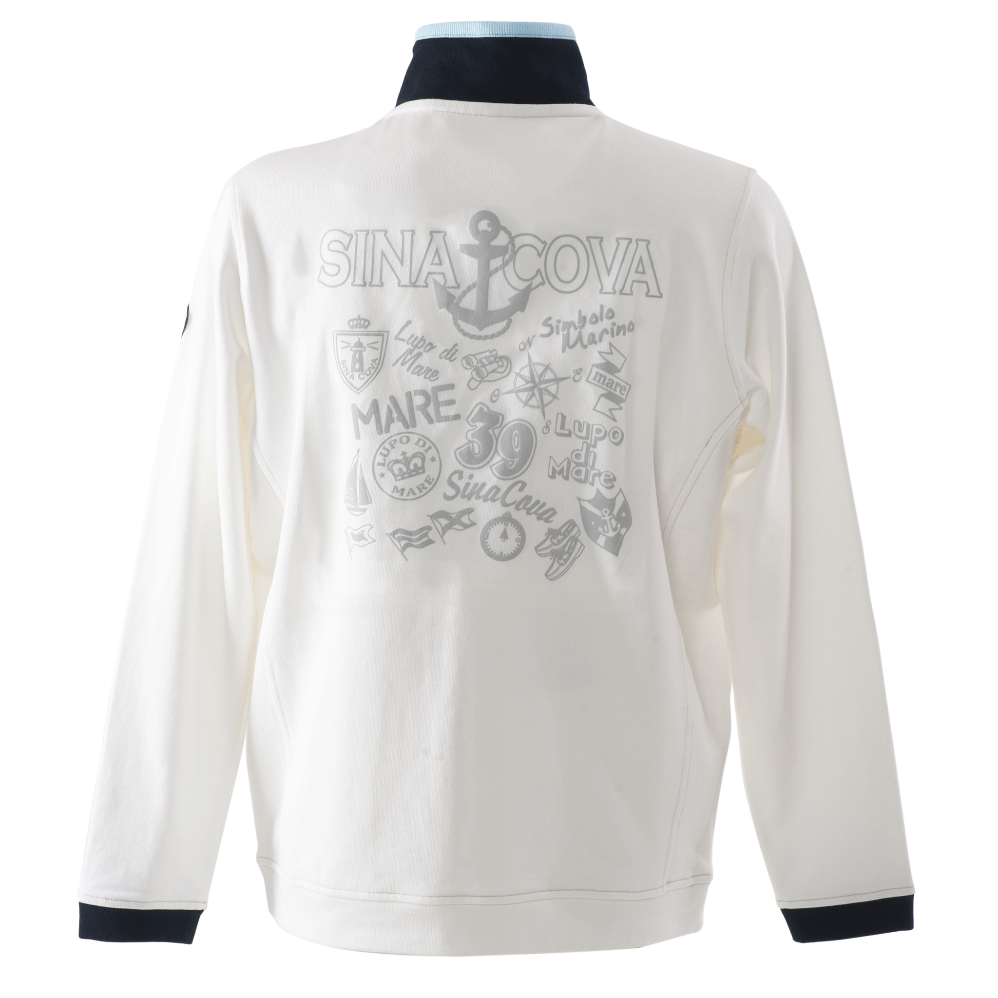【公式】シナコバ (SINA COVA) トラックジャケット 23113020 オフホワイトの背面