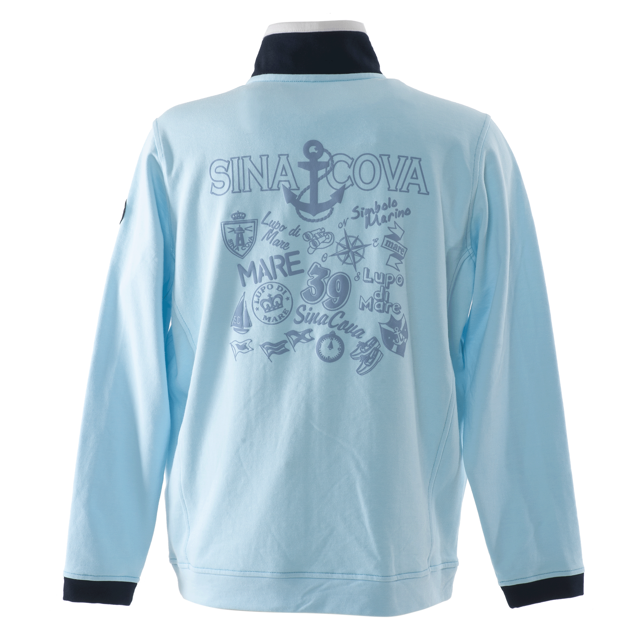 【公式】シナコバ (SINA COVA) トラックジャケット 23113020 サックスの背面