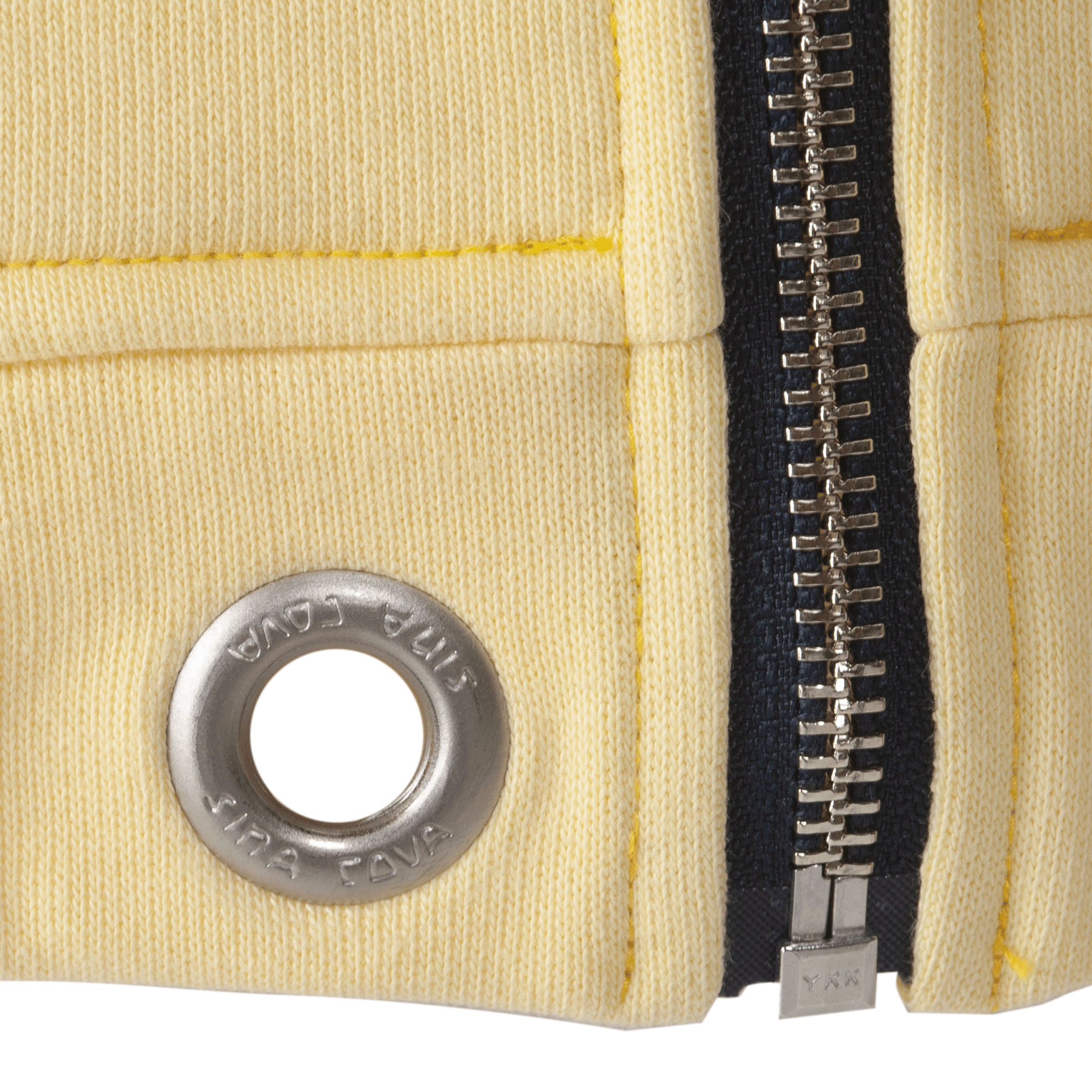 【公式】シナコバ (SINA COVA) トラックジャケット 23113020  イエローの鳩目部分