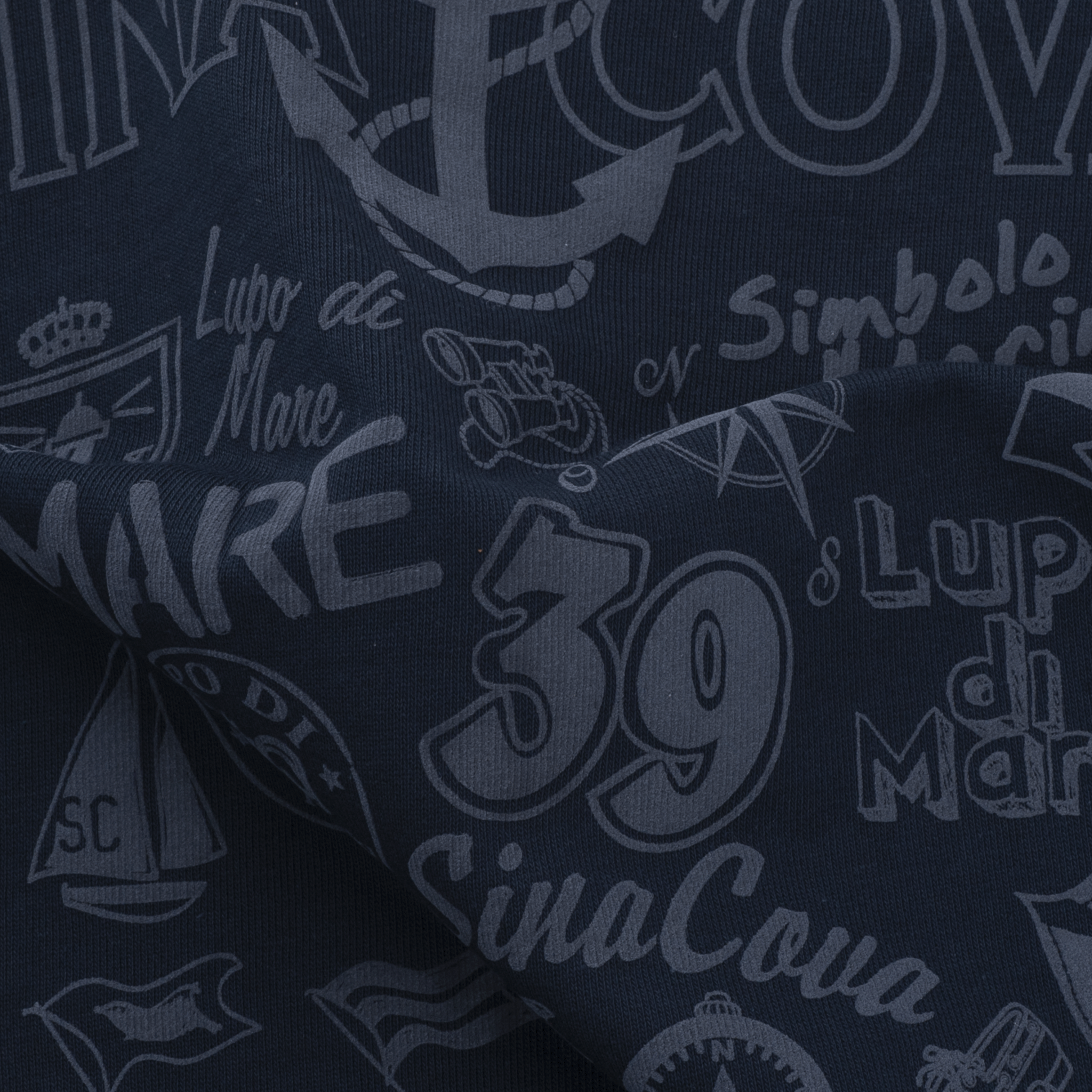 【公式】シナコバ (SINA COVA) トラックジャケット 23113020 ネイビーのプリント拡大