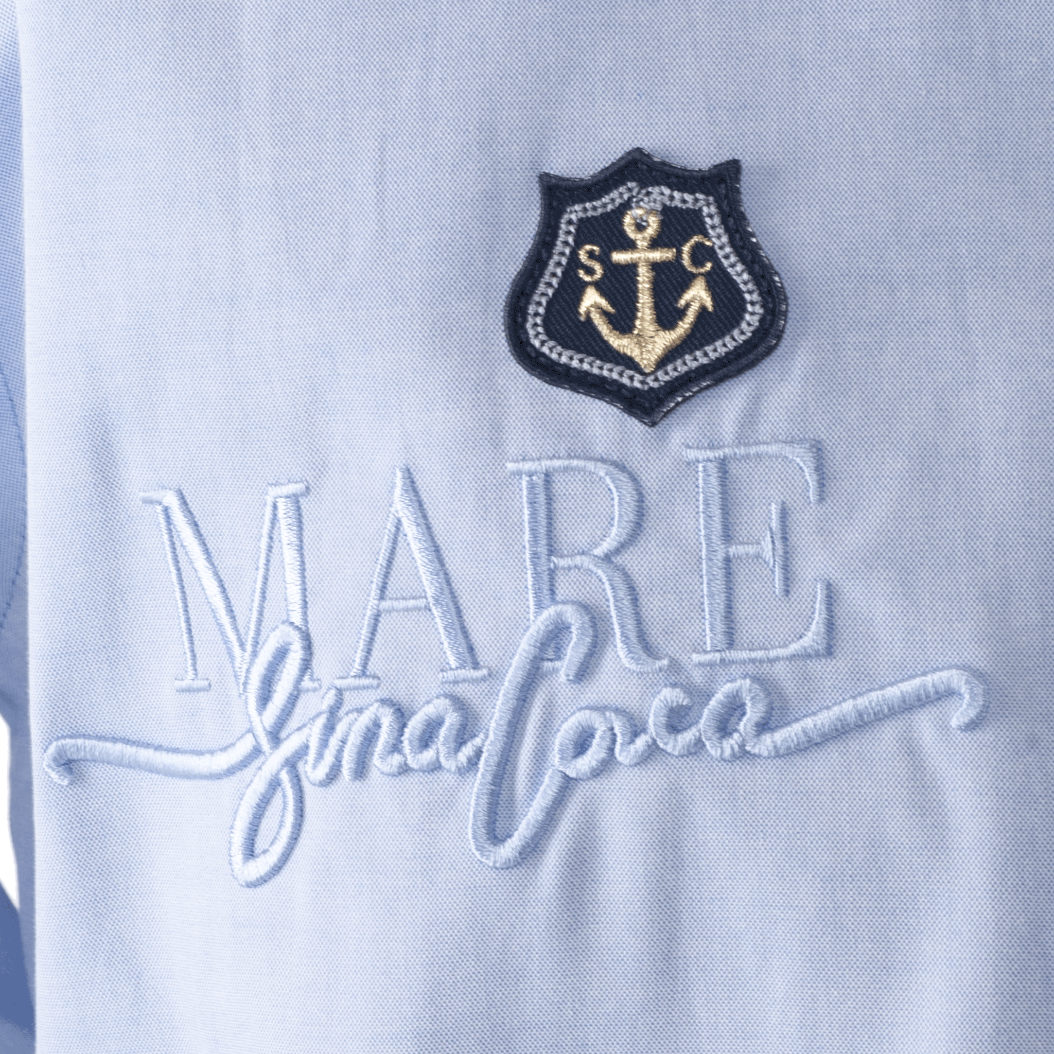 長袖ボタンダウンシャツ ワイシャツ カッターシャツ 刺繍入り スマートカジュアル 23114010