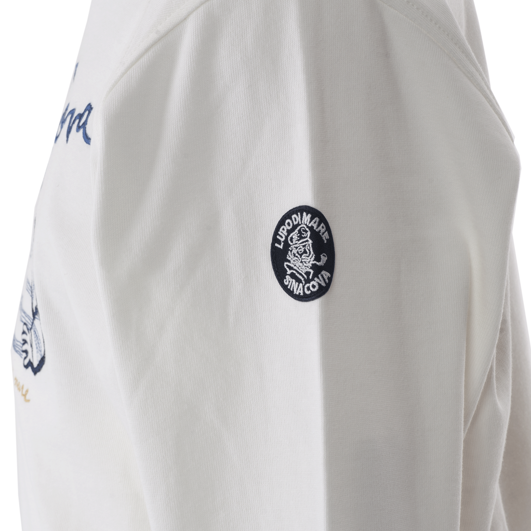 【公式】シナコバ (SINA COVA) クルーネック トレーナー スウェット プルオーバー 23120010 オフホワイトの肩部分