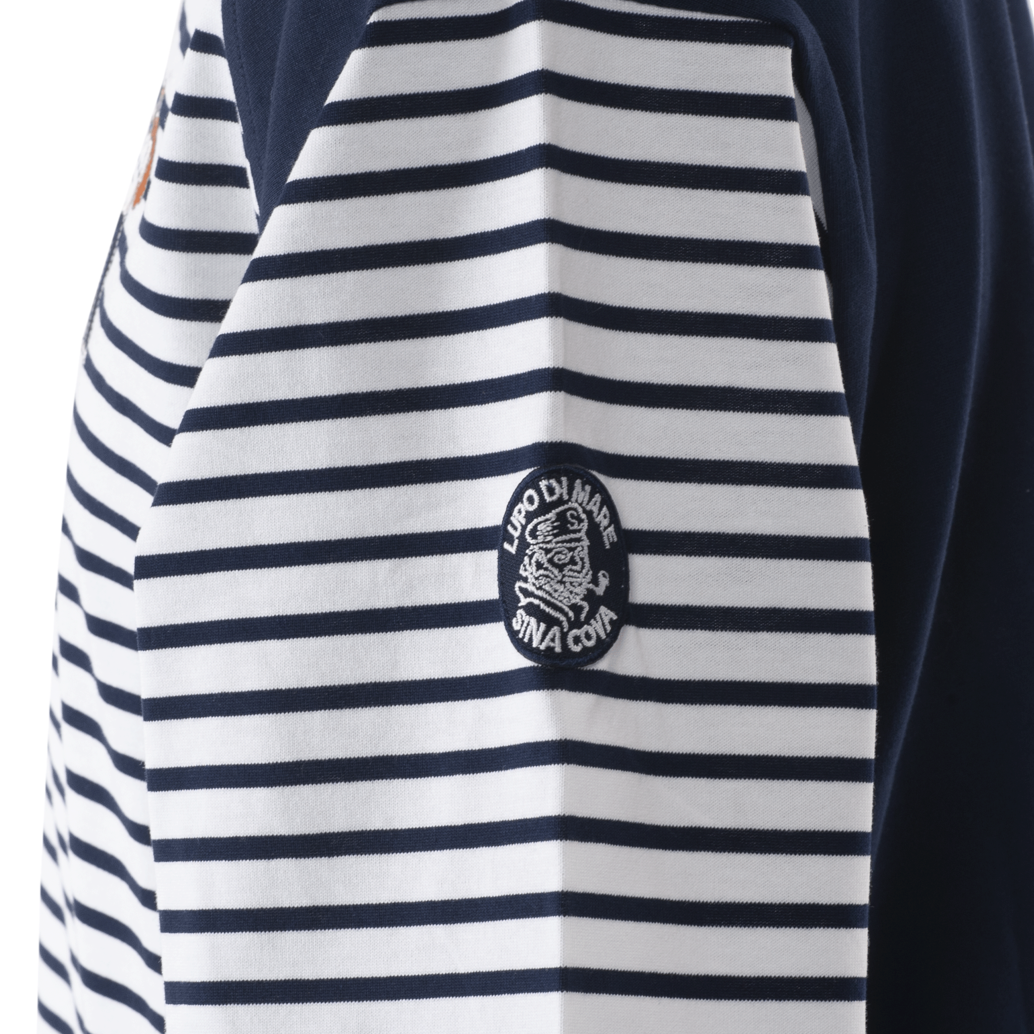 5分袖Tシャツ ボーダー切替Tシャツ 23120510