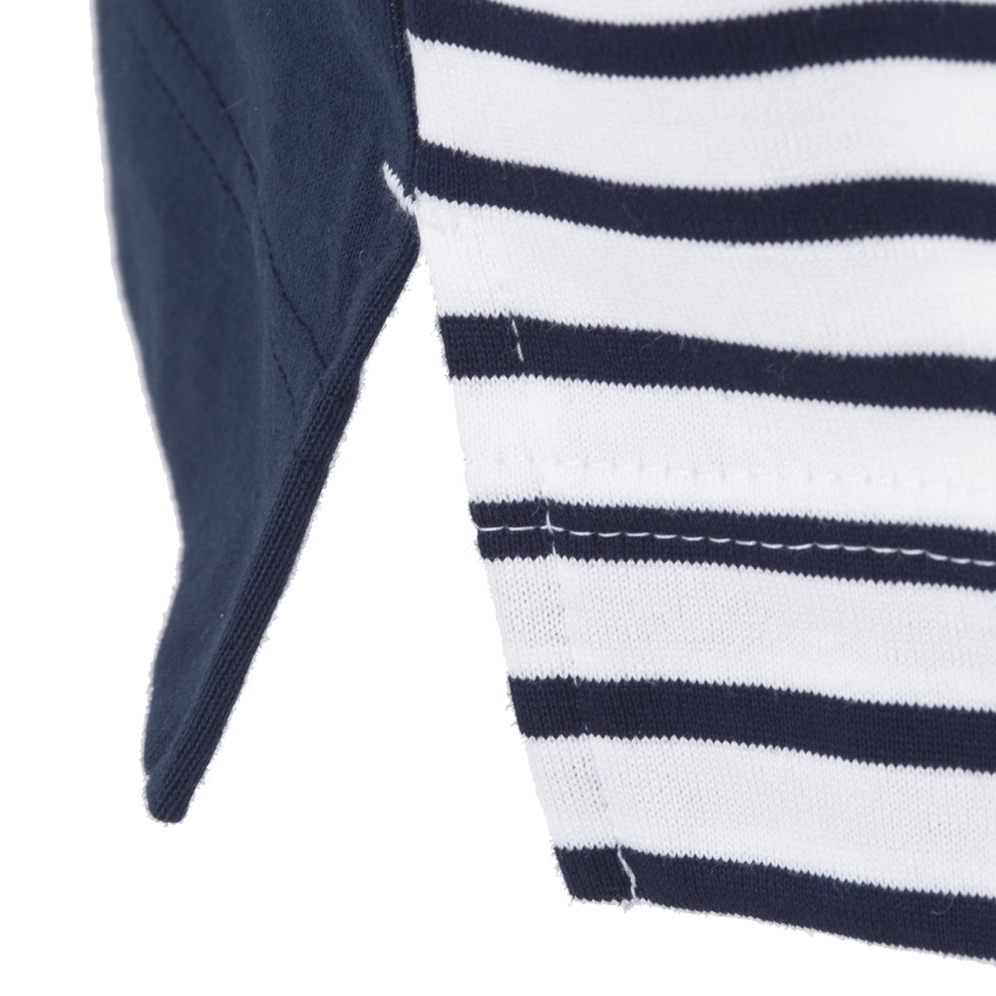 5分袖Tシャツ ボーダー切替Tシャツ 23120510