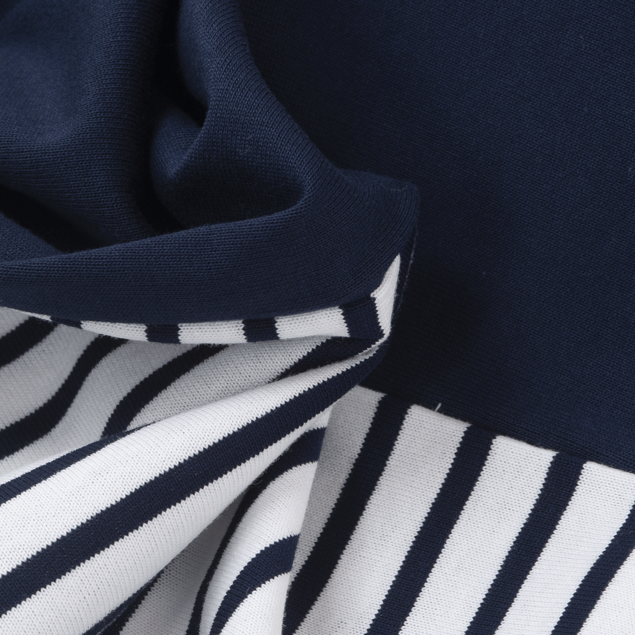 5分袖Tシャツ ボーダー切替Tシャツ 23120510