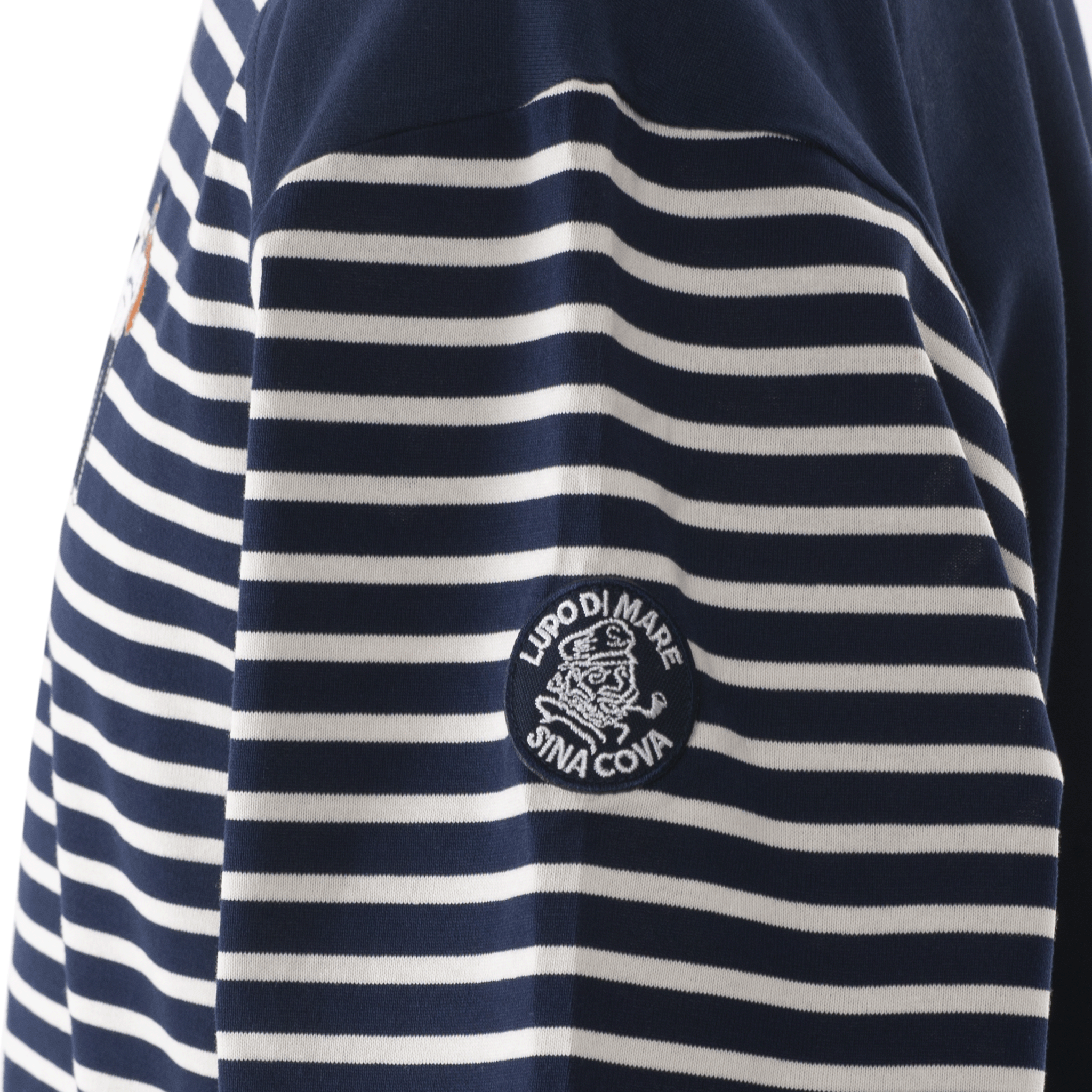 5分袖Tシャツ ボーダー切替Tシャツ 23120510