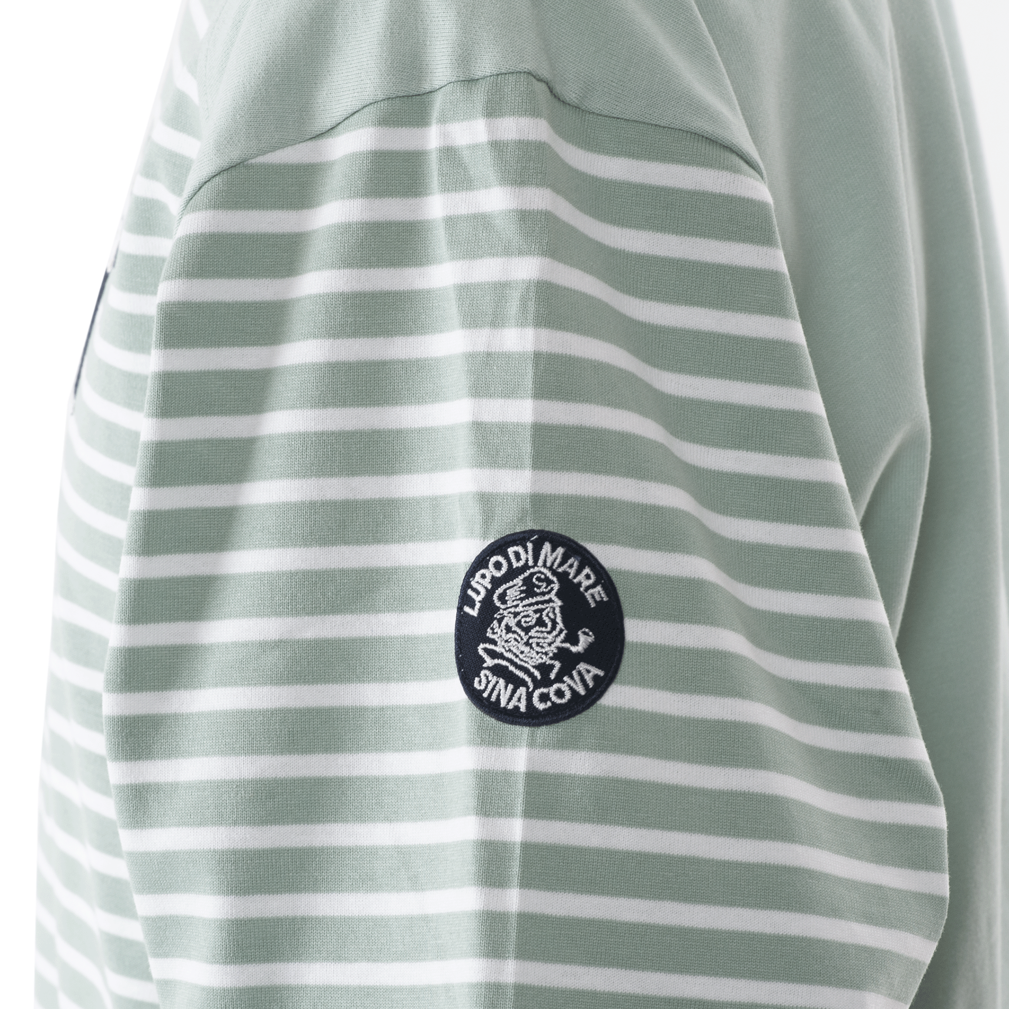 5分袖Tシャツ ボーダー切替Tシャツ 23120510