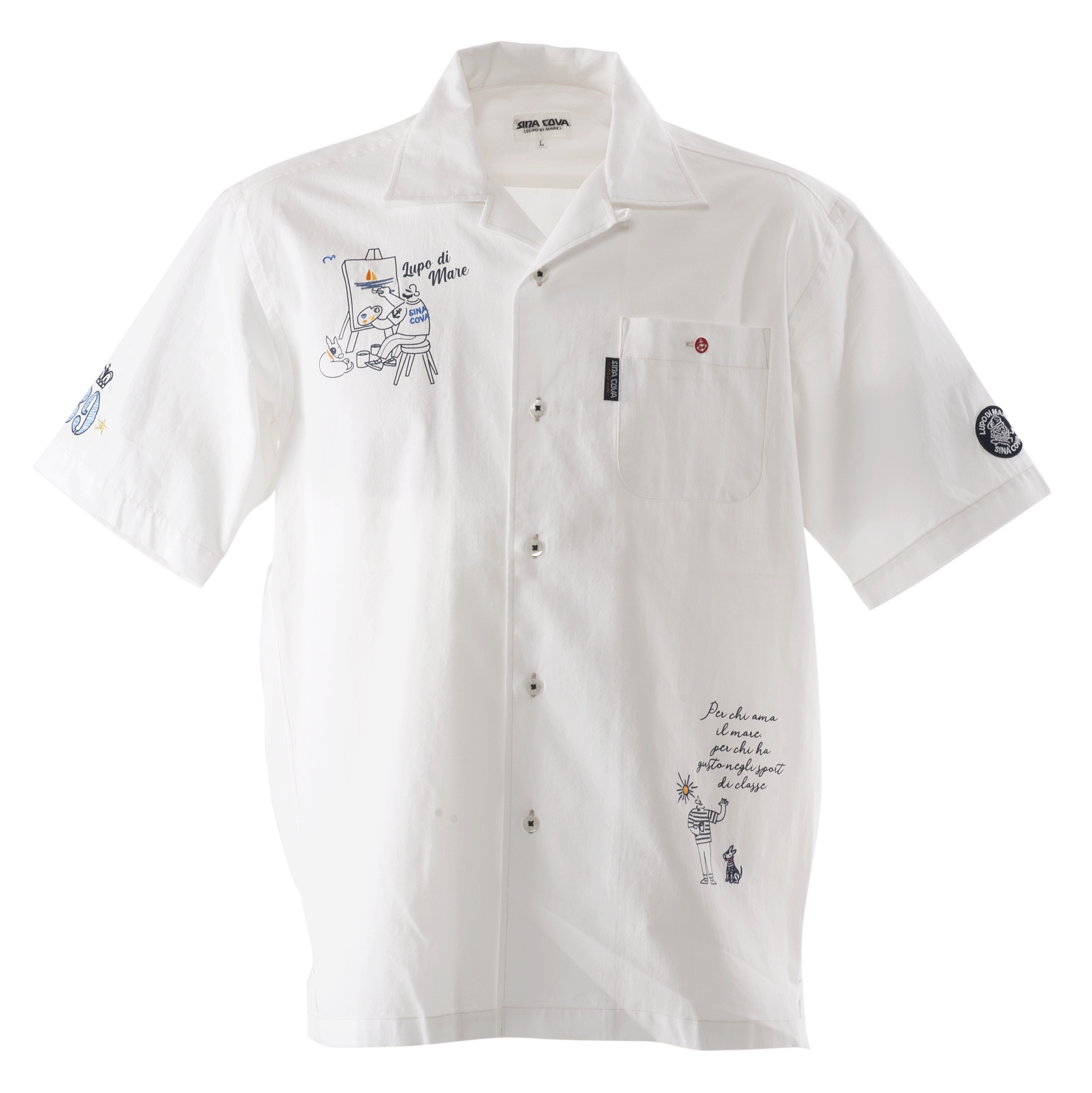 半袖オープンカラーシャツ 開襟シャツ 23124520