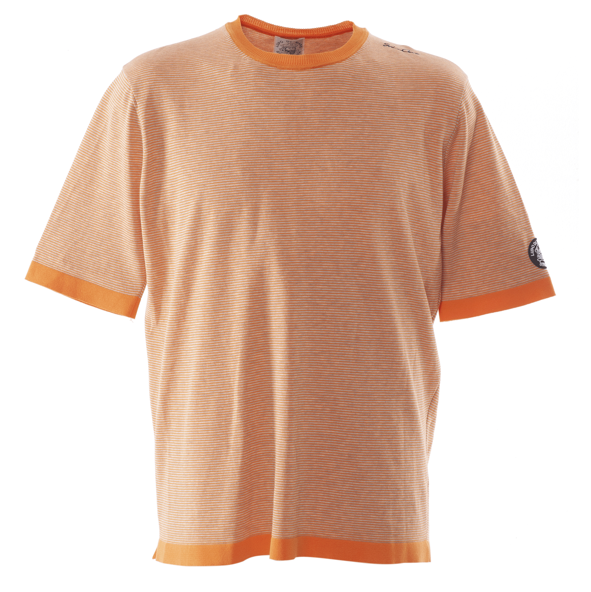 ニット半袖Tシャツ 細いボーダー 23132510