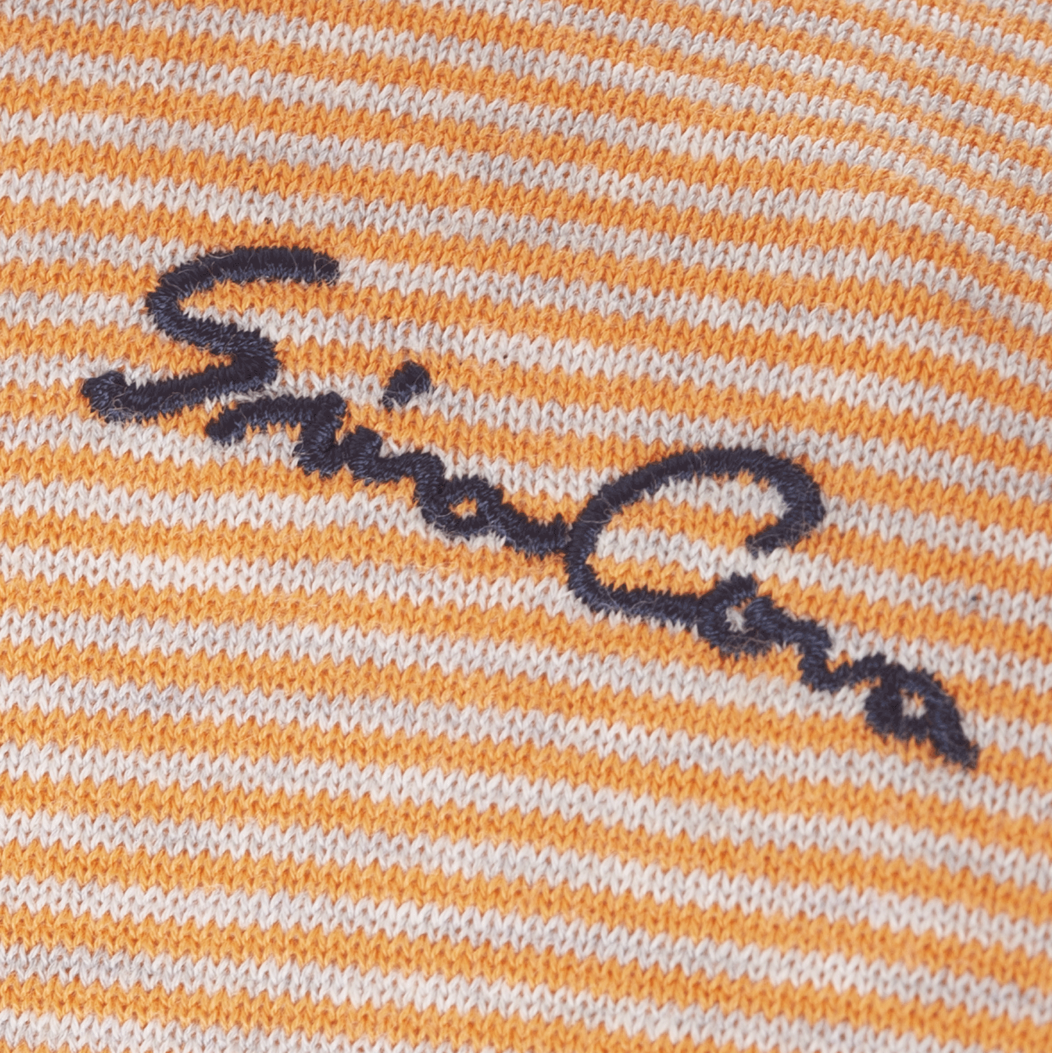 ニット半袖Tシャツ 細いボーダー 23132510