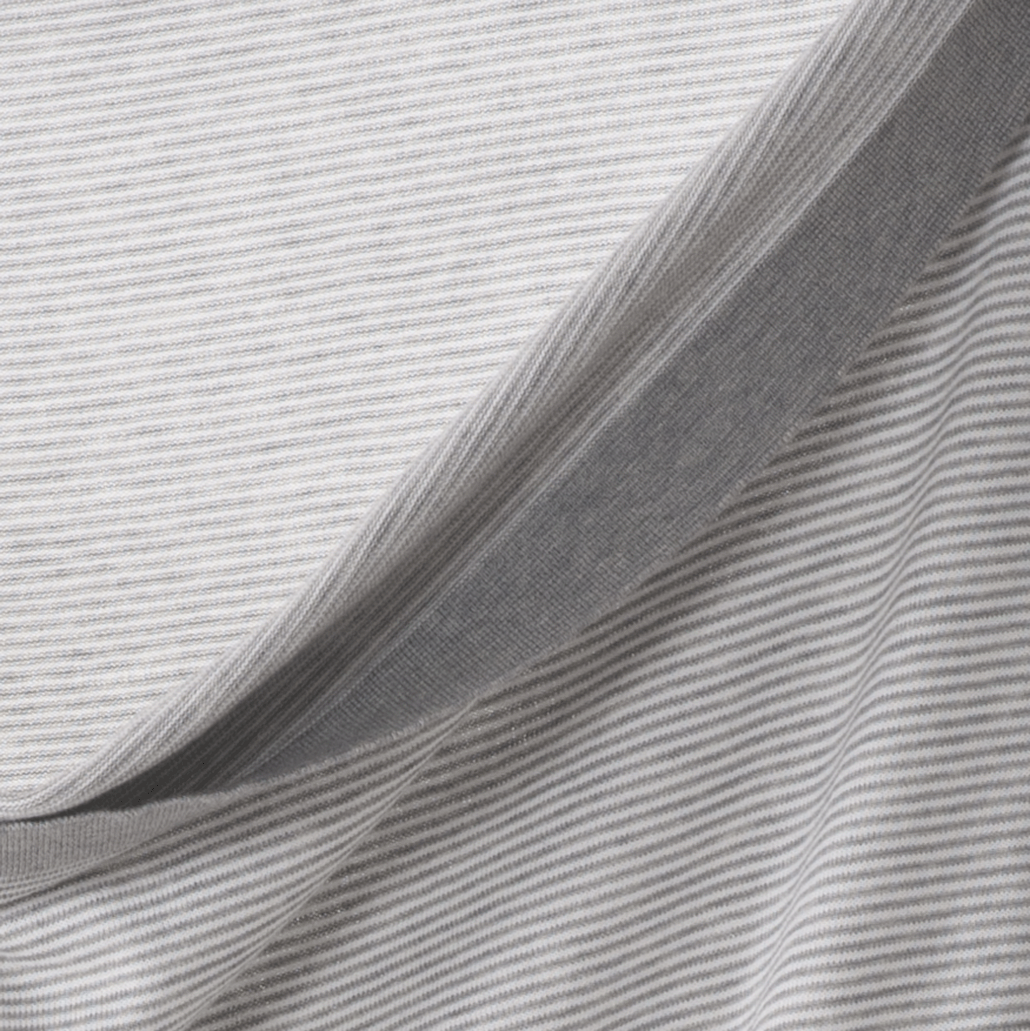 ニット半袖Tシャツ 細いボーダー 23132510