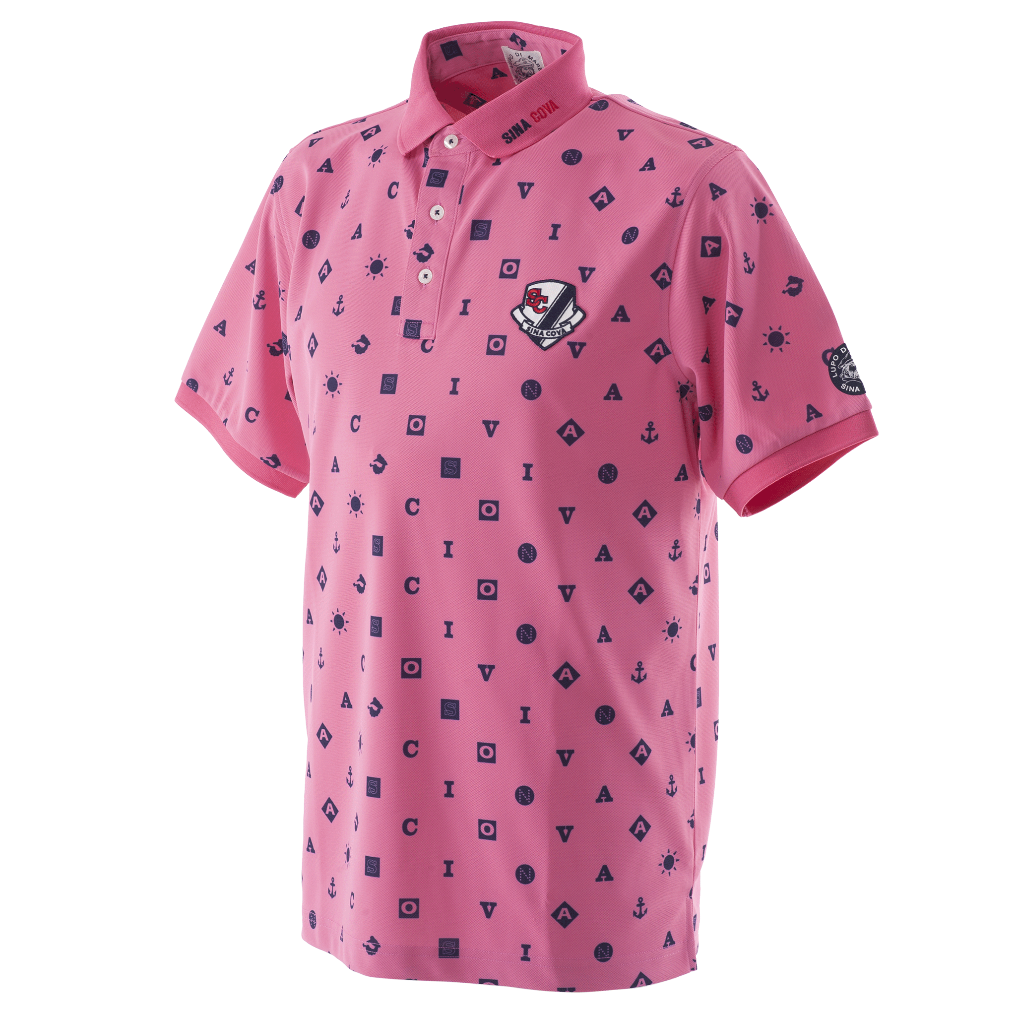 半袖プリントポロシャツ 機能素材 スポーツ 23150530