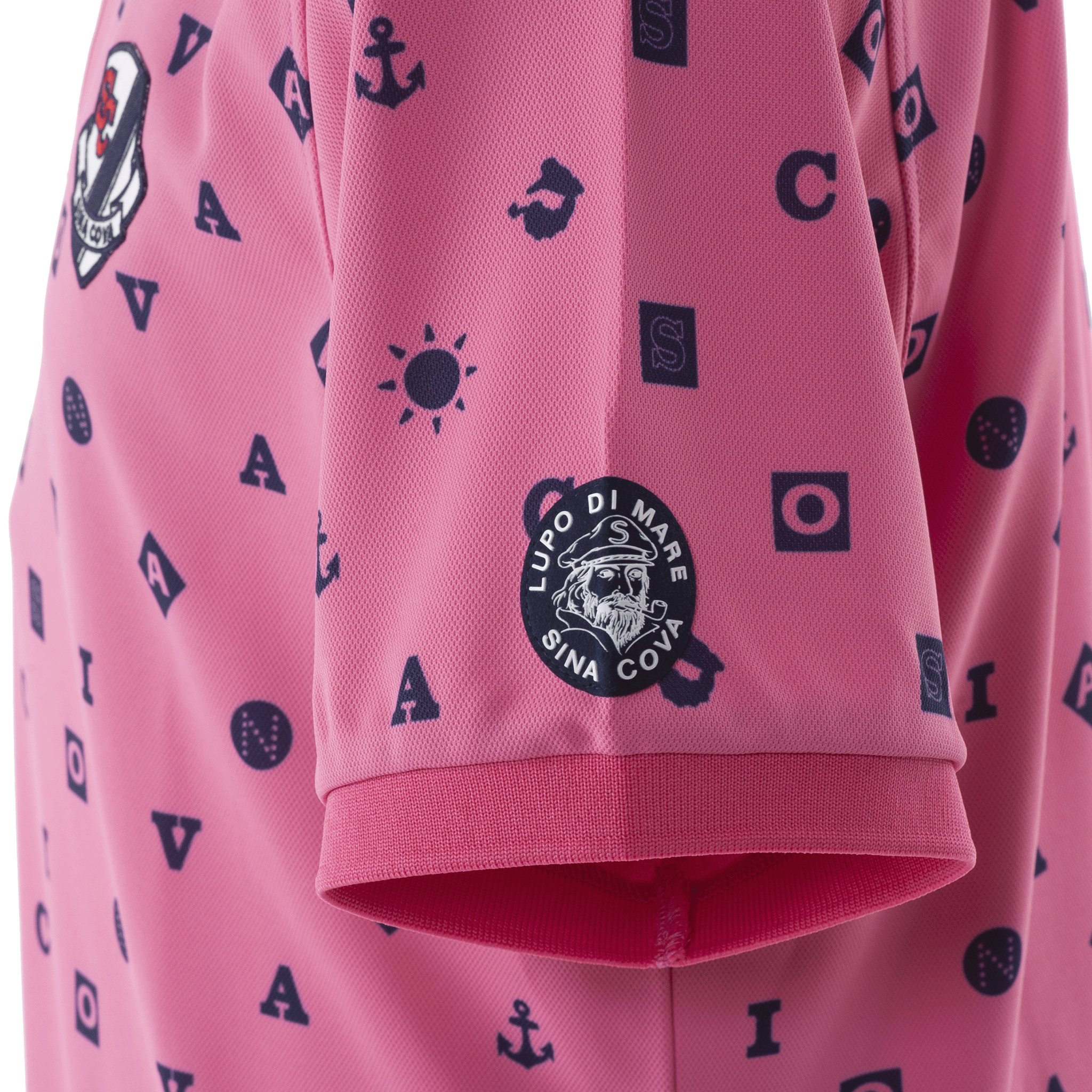 半袖プリントポロシャツ 機能素材 スポーツ 23150530