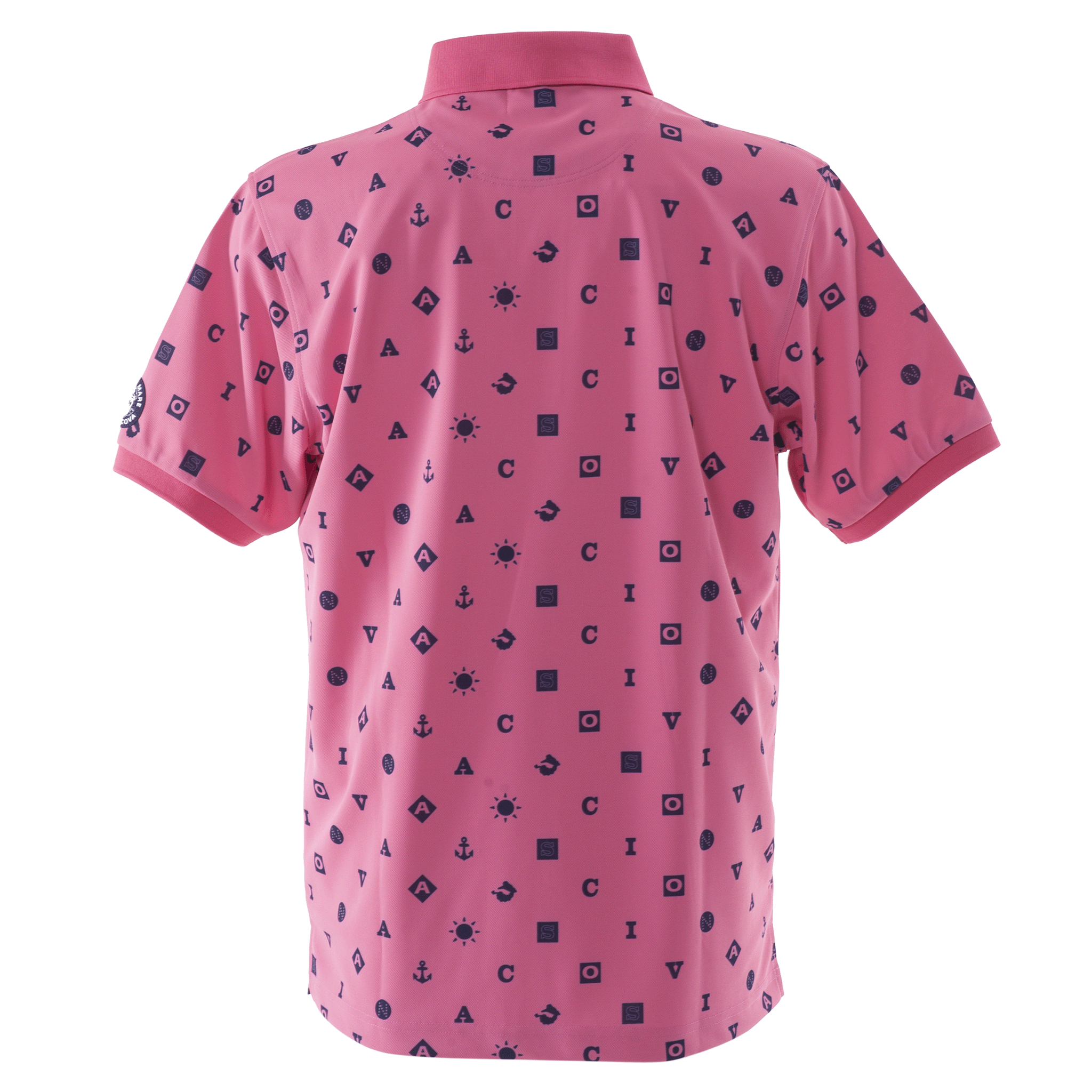 半袖プリントポロシャツ 機能素材 スポーツ 23150530