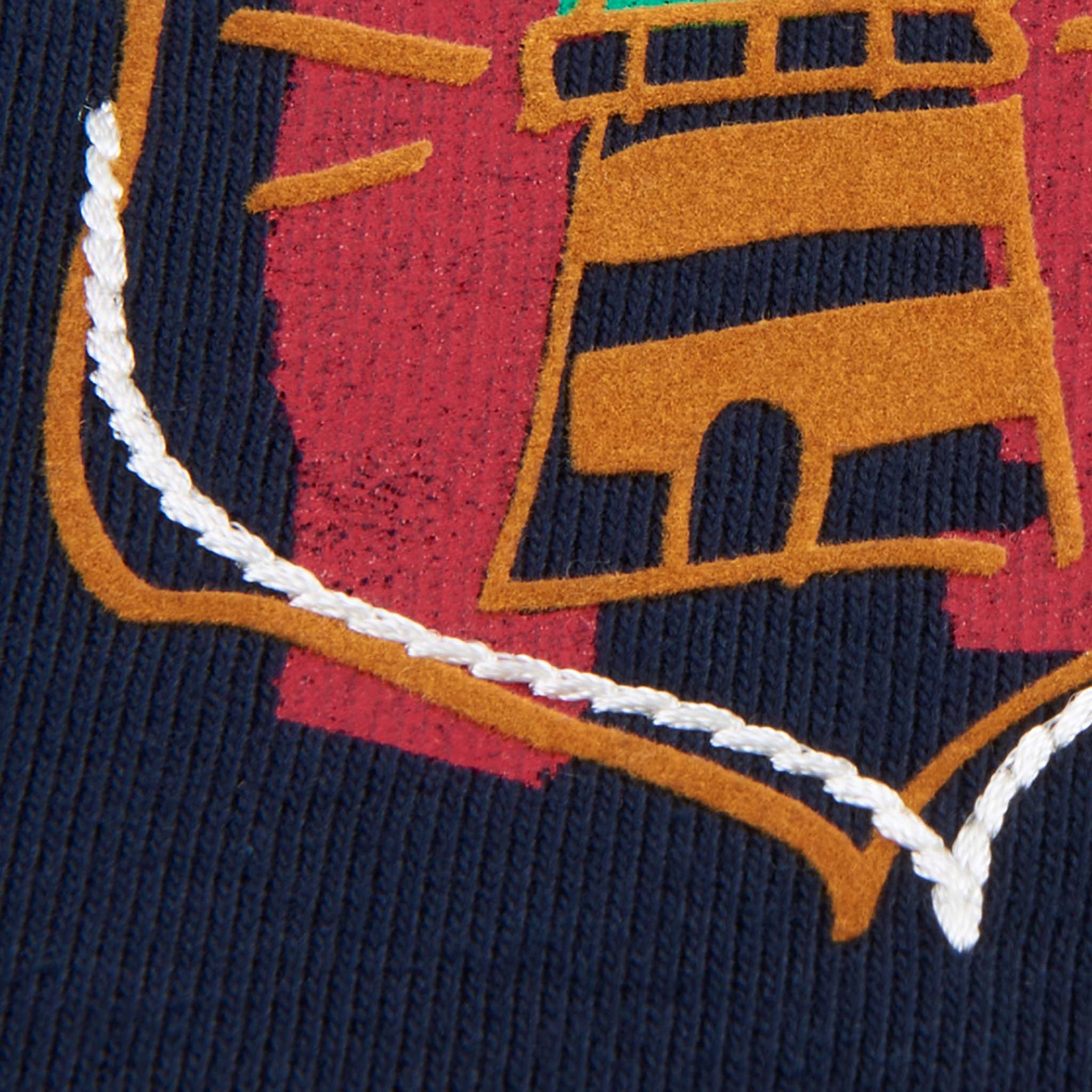 【公式】シナコバ (SINA COVA) ハーフジップトレーナー 22110010 ネイビーのプリント拡大