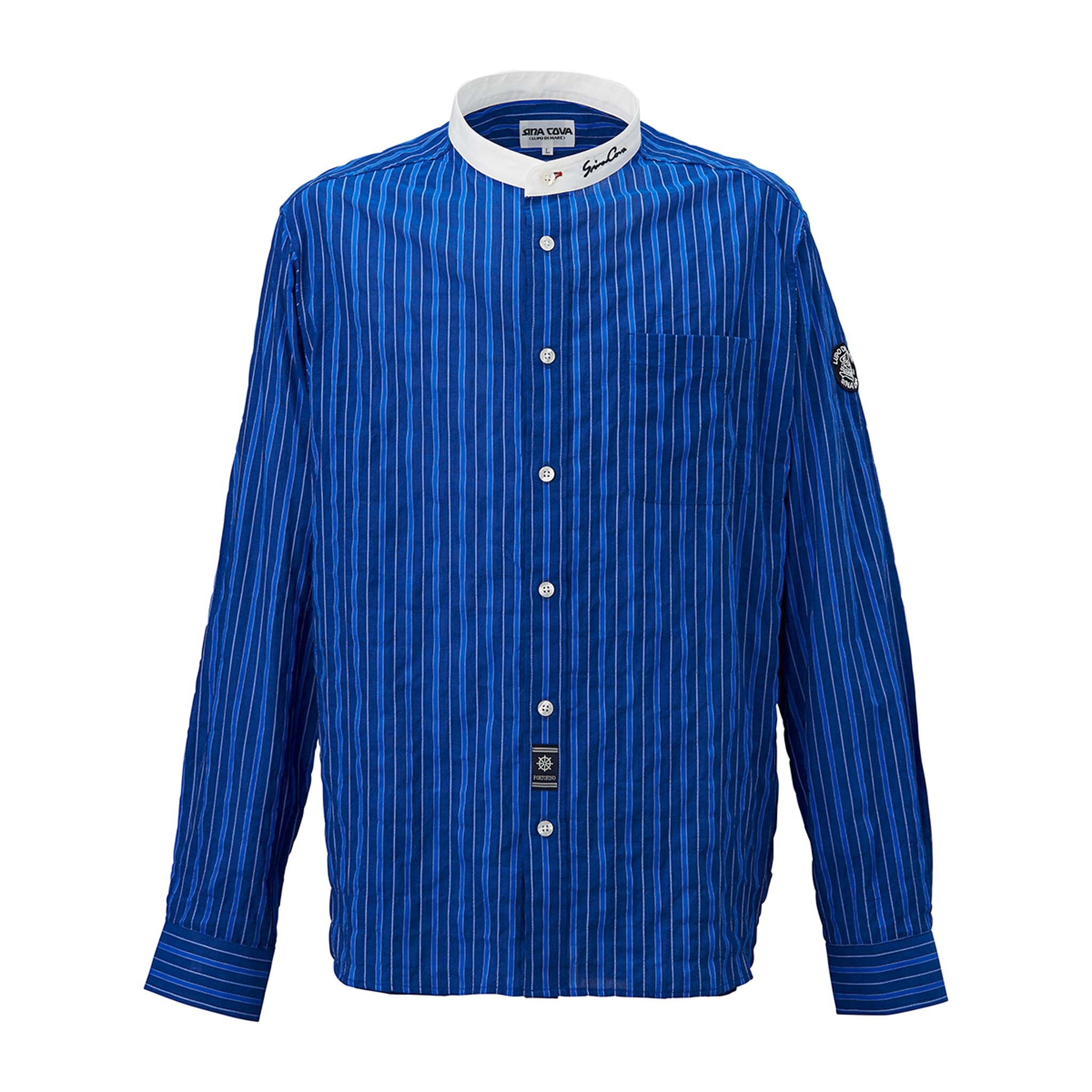 【アウトレット】シナコバ (SINA COVA) バンドカラー 長袖シャツ 22134010