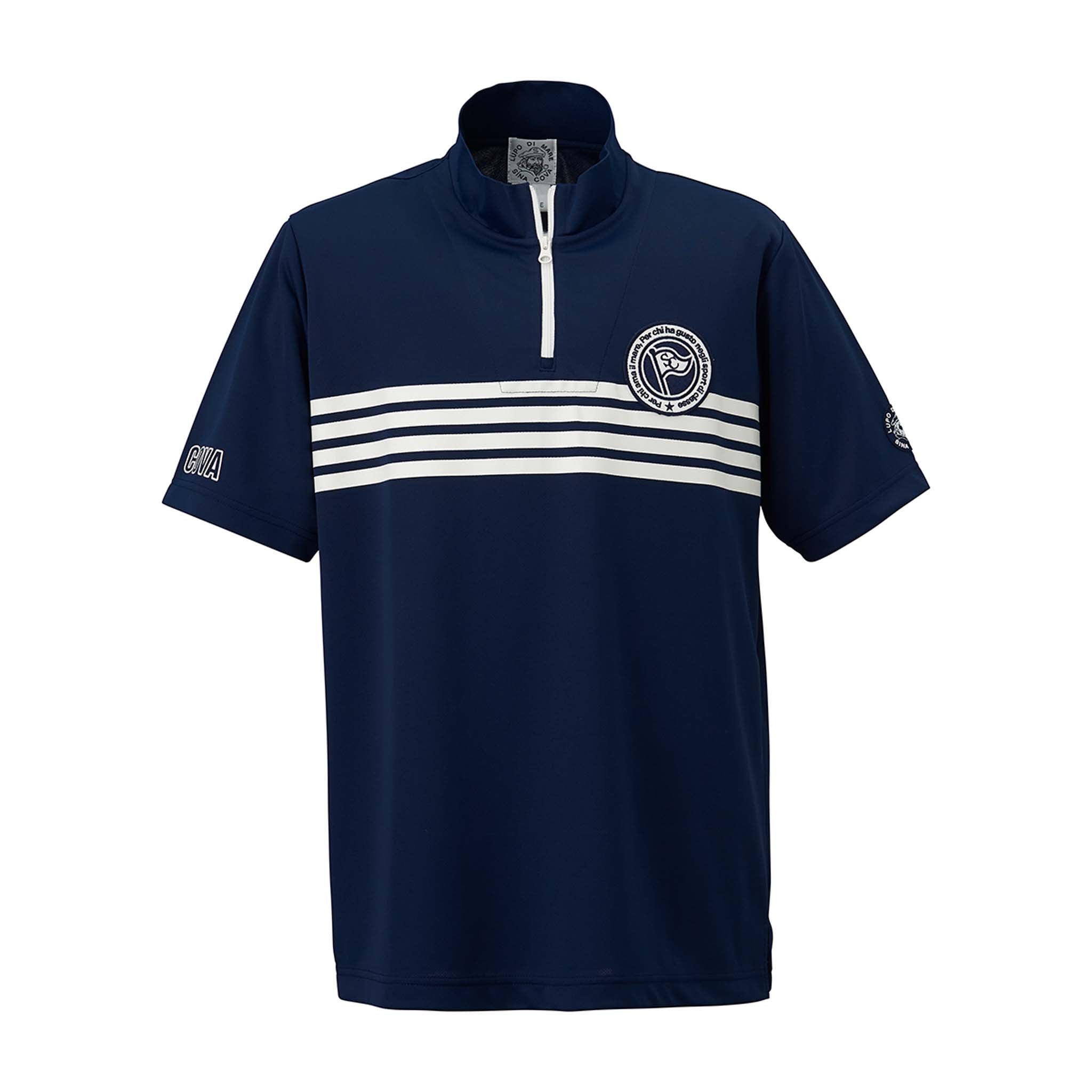 【アウトレット】シナコバ (SINA COVA) ハーフZIP 半袖 Tシャツ 22150560