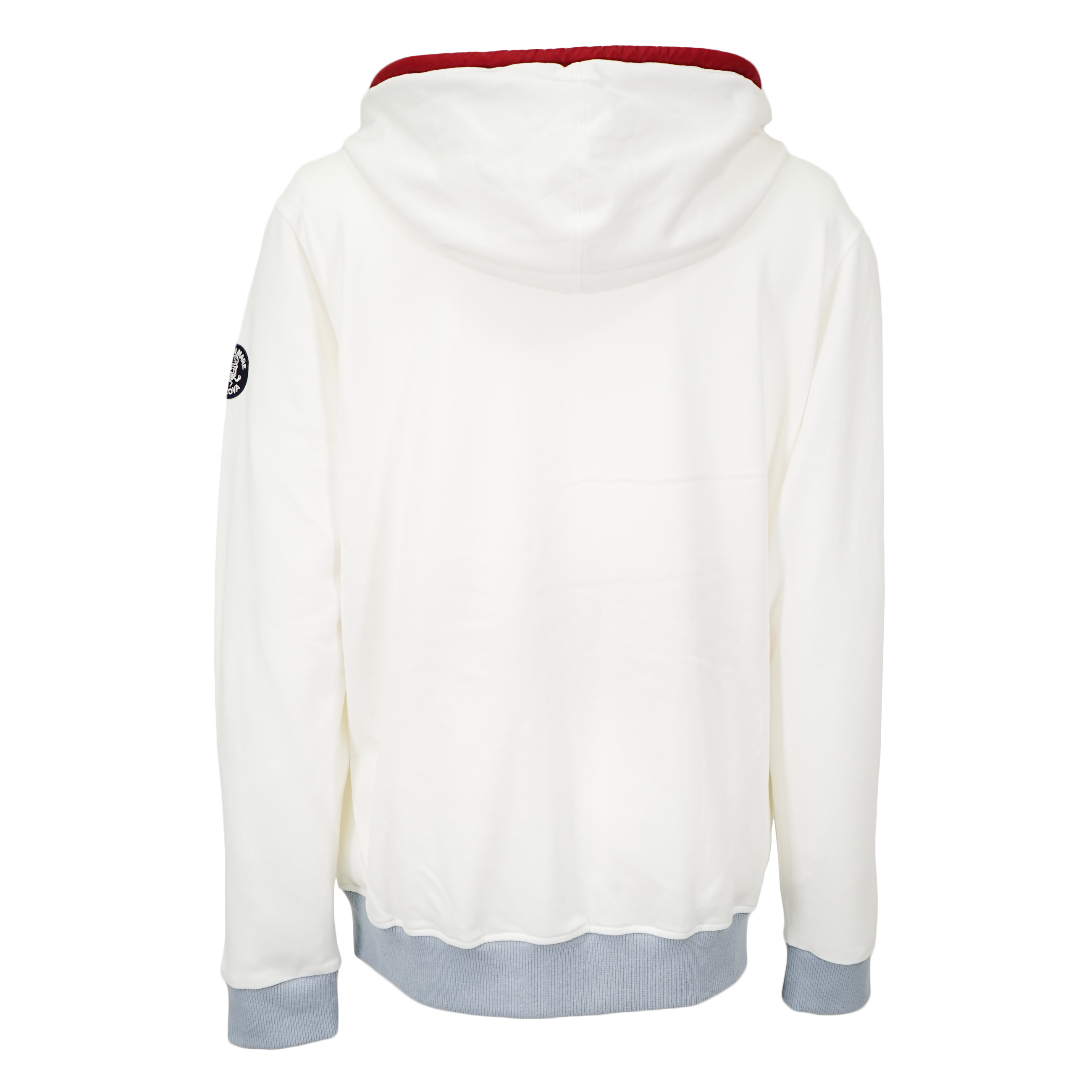 【公式】シナコバ (SINA COVA) キングサイズ ZIPUPパーカー 裏毛 スウェット 大きなサイズ 23123026 オフホワイトの背面