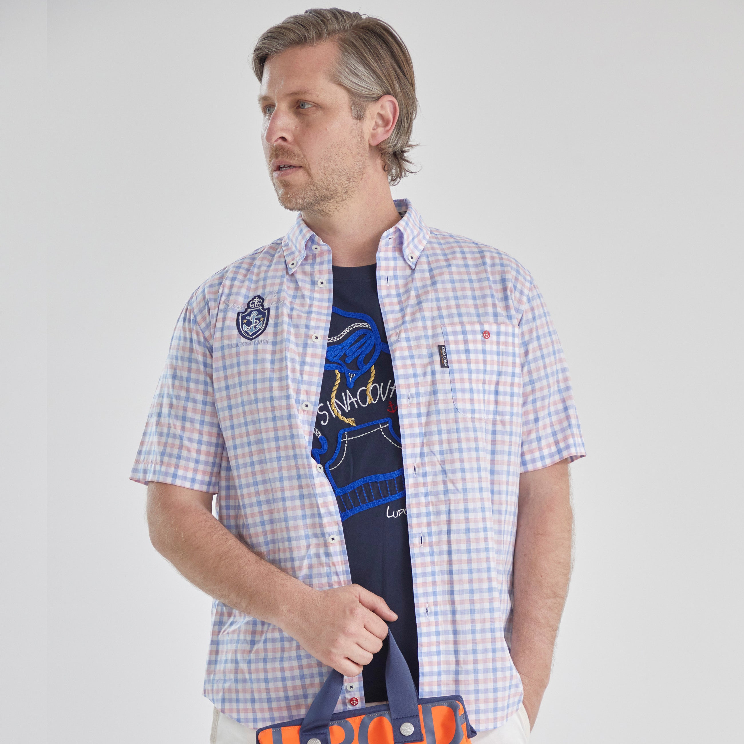 【アウトレット】シナコバ (SINA COVA) 半袖 ボタンダウンシャツ 22114510