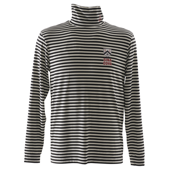 [Official] SINA COVA Striped Turtleneck Long Sleeve T-Shirt Unisex (Unisex) 23250020