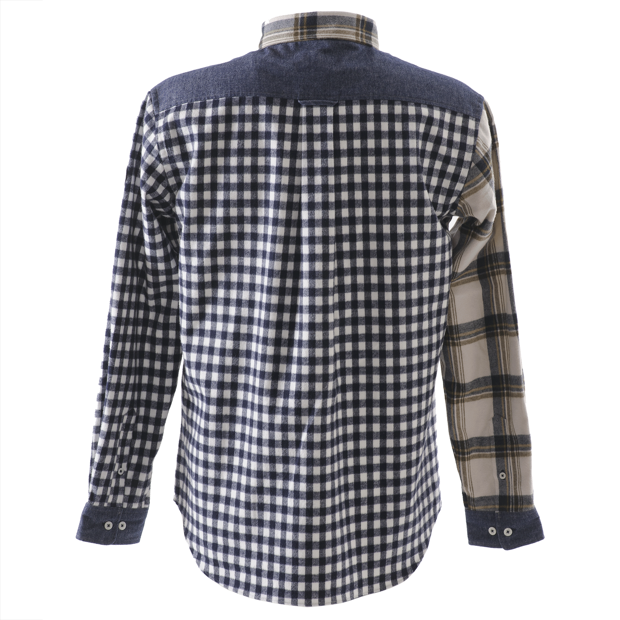 [Official] SINA COVA King Size Crazy Check Pattern Long Sleeve Button Down Shirt 23224046