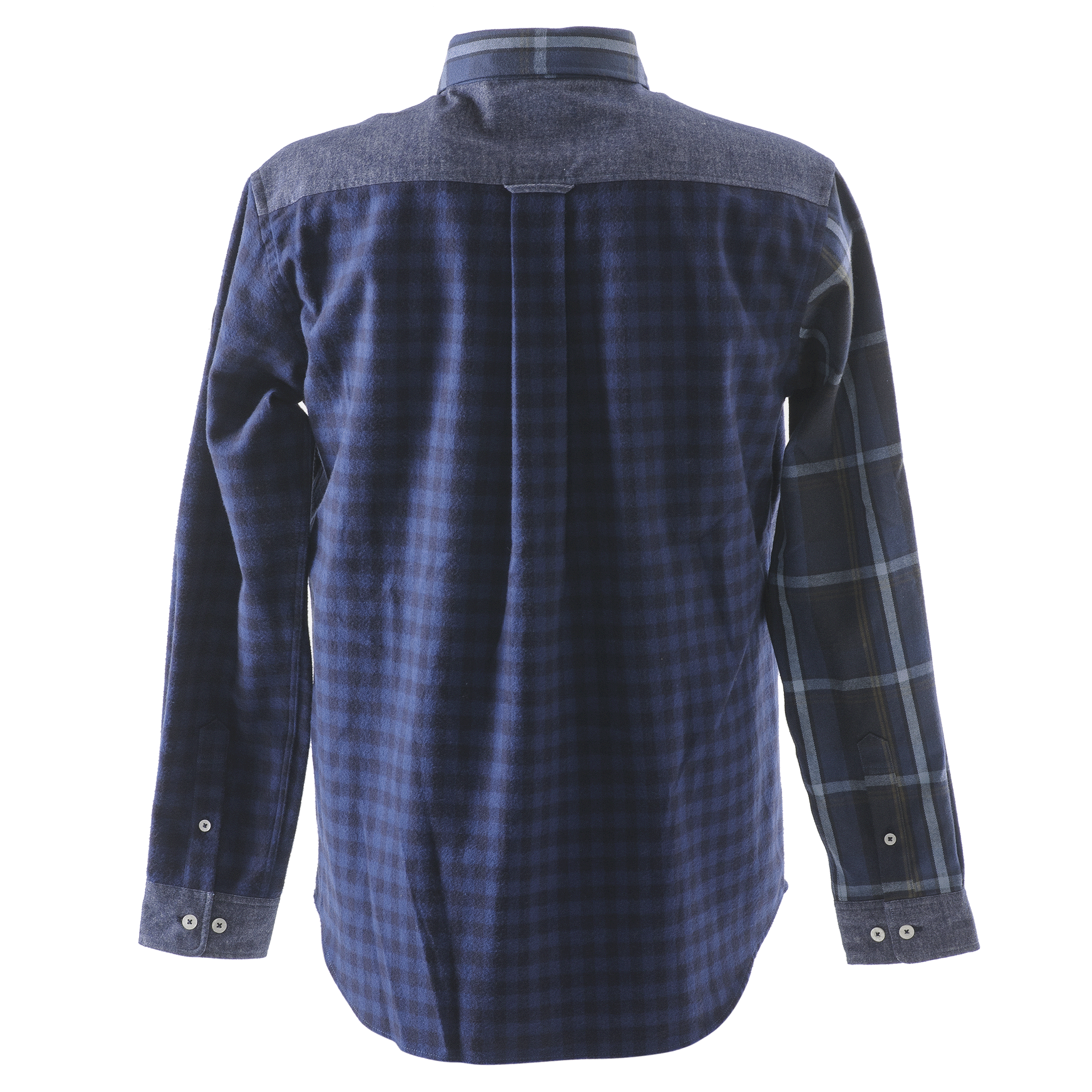 [Official] SINA COVA King Size Crazy Check Pattern Long Sleeve Button Down Shirt 23224046