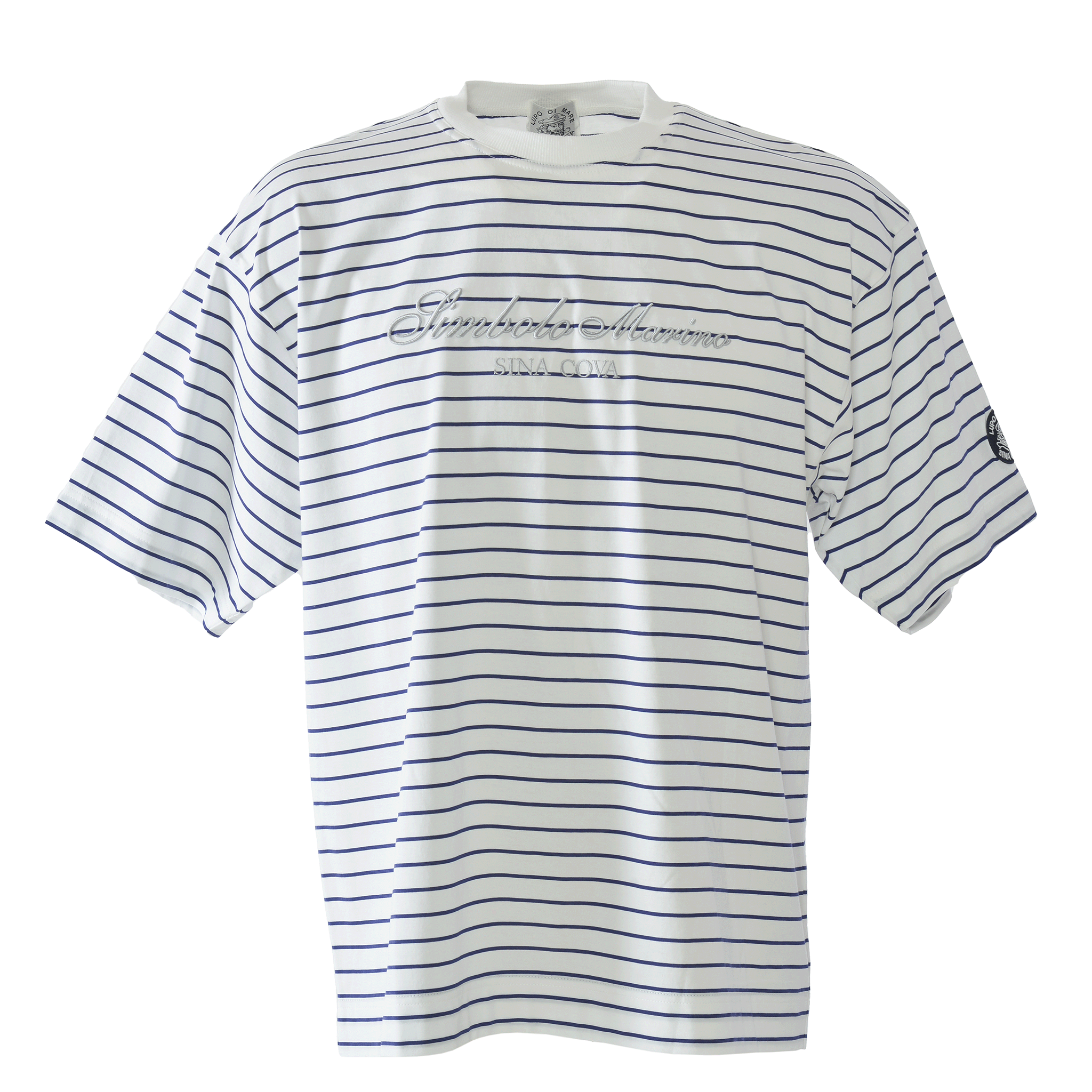 Striped drop shoulder T-shirt 26110570