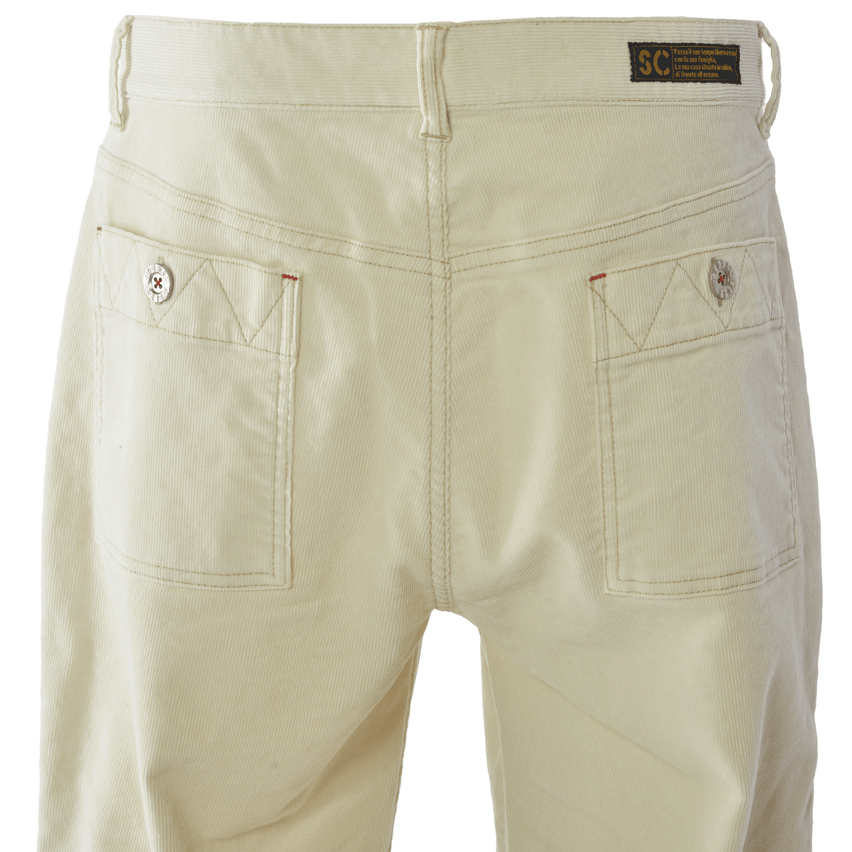 No-pleat tapered trousers