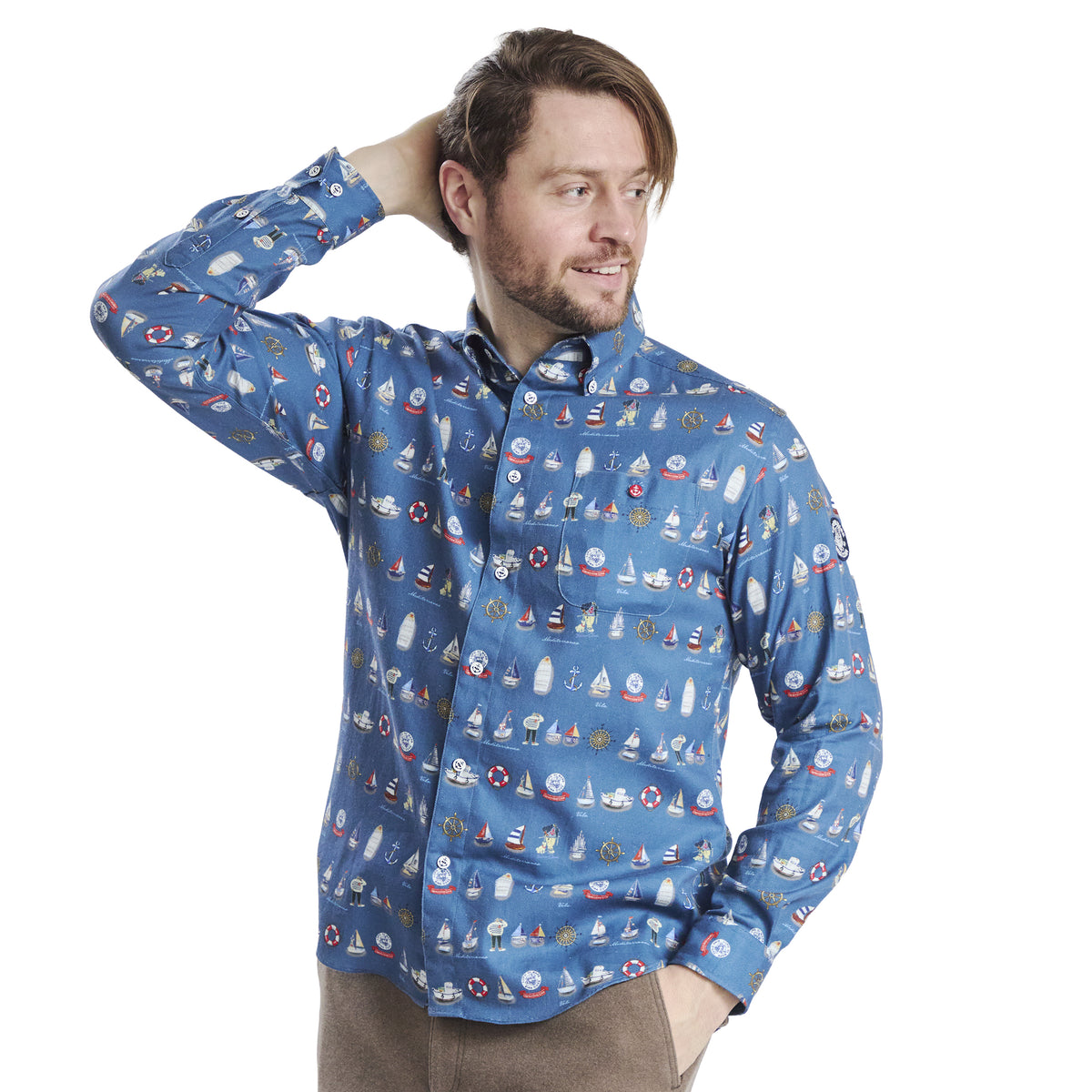 Long-sleeve Button-down Shirt 26224050